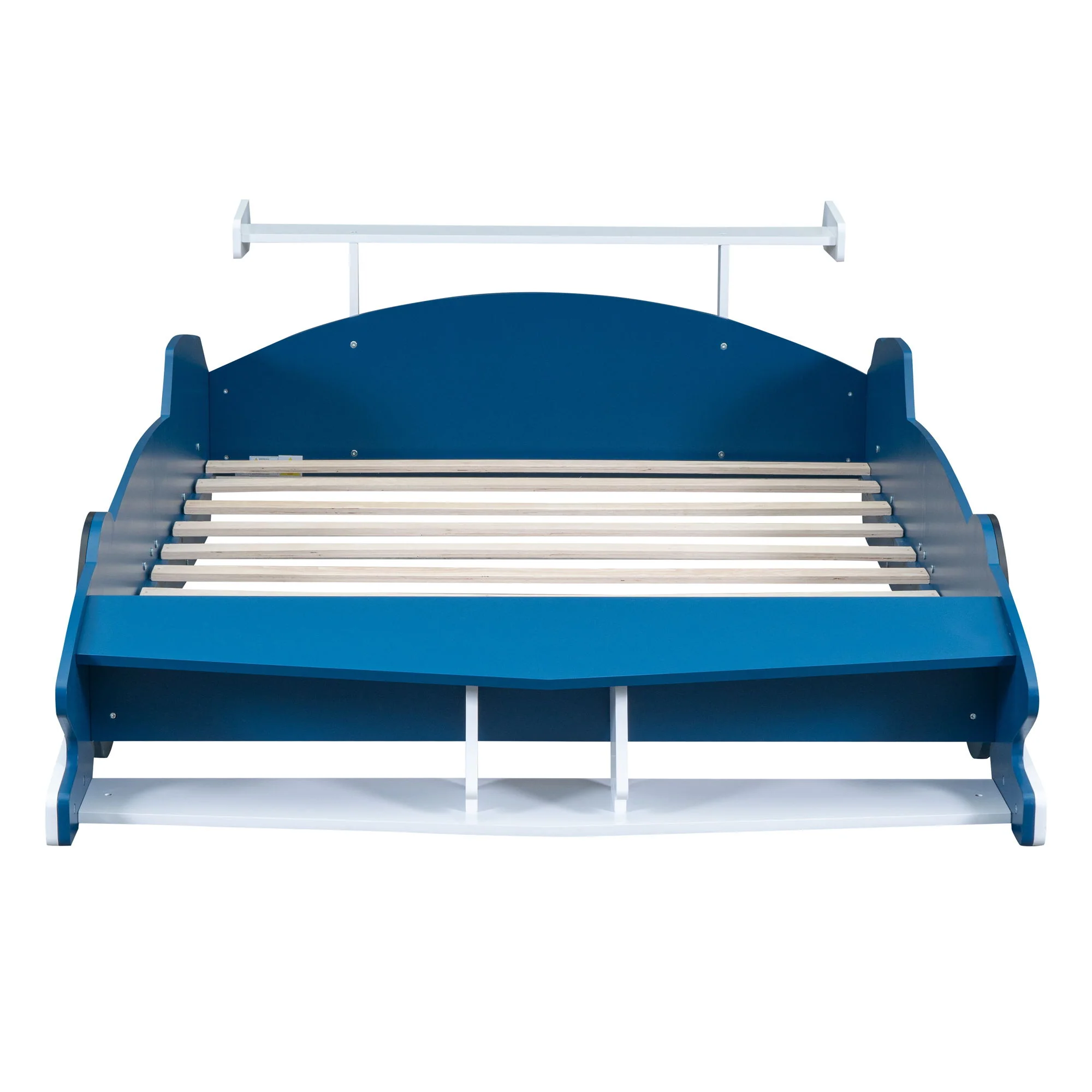 Race Car-Shaped Platform Bed With Wheels - Image 14