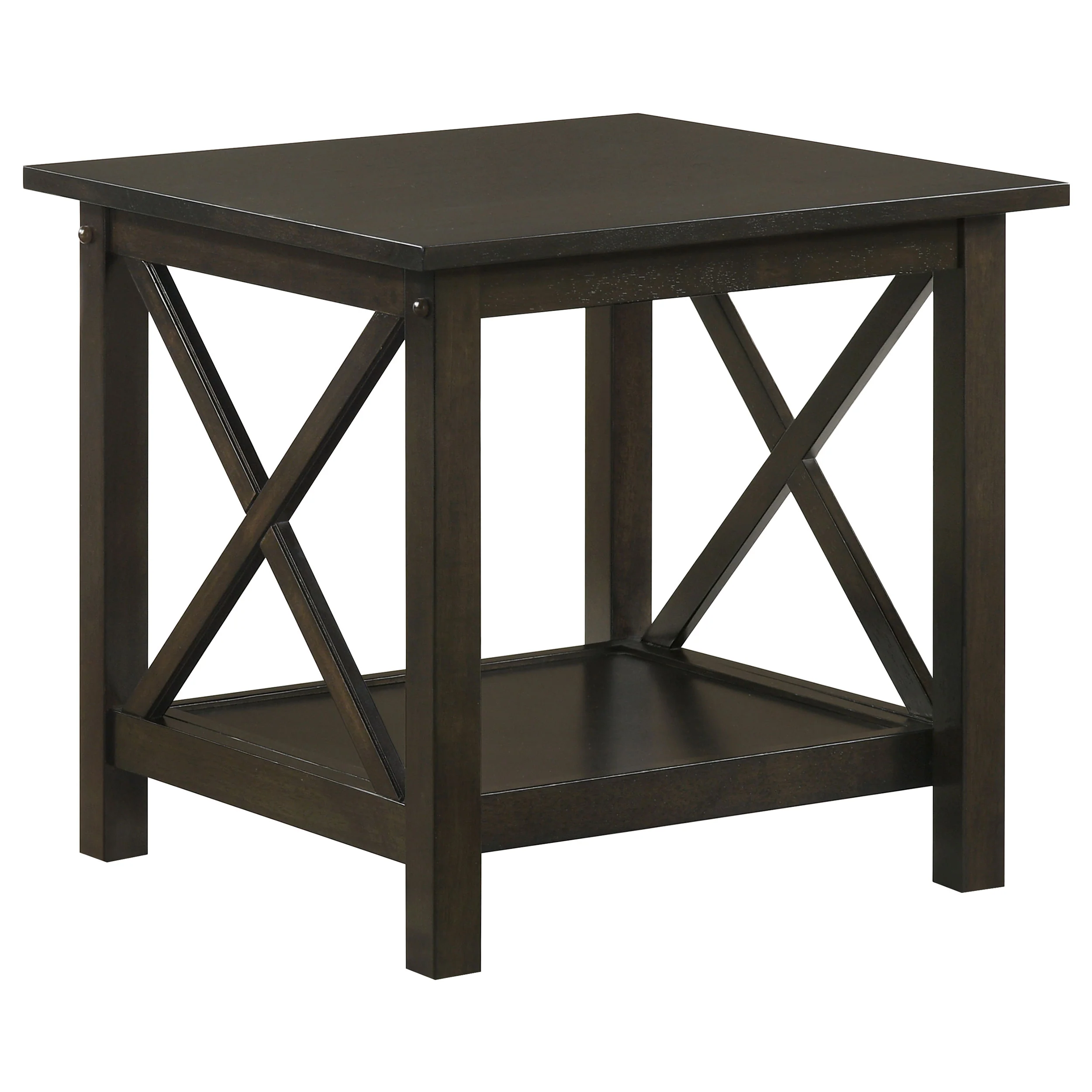 Rachelle 3-Piece Coffee Table Set, Dark Merlot - Image 10