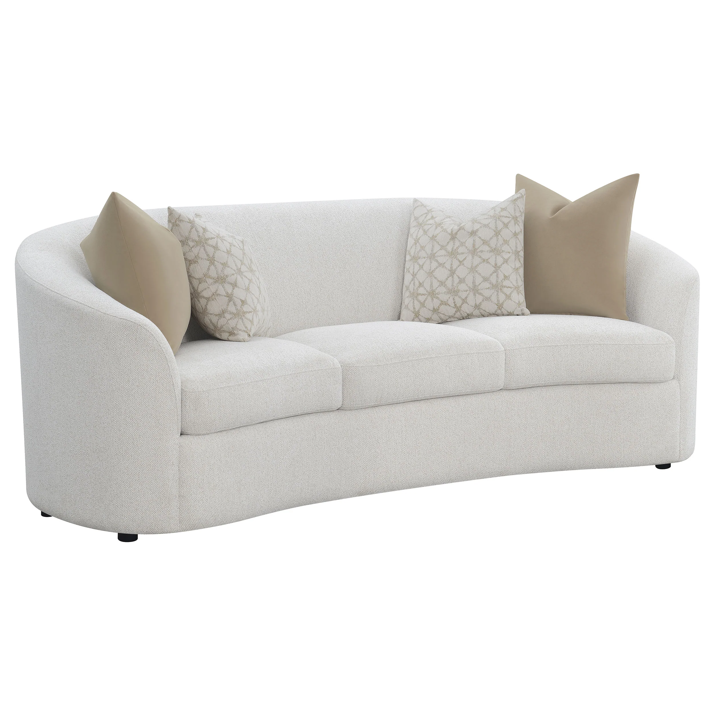 Rainn 2-Piece Boucle Upholstered Sofa Set Latte - Image 4