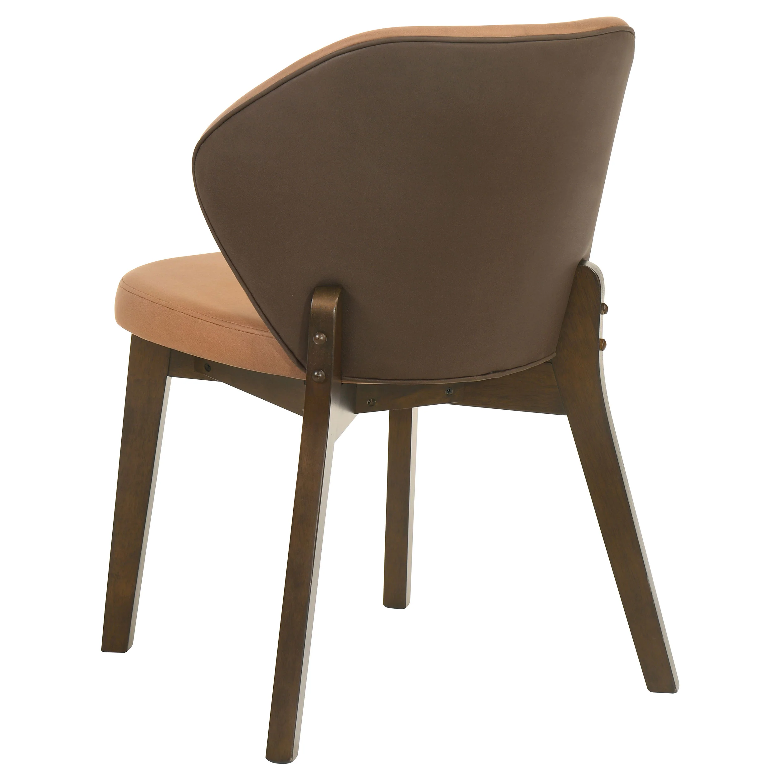 Randolph Dining Side Chair Butterscotch and Brown Set of 2 - Image 9