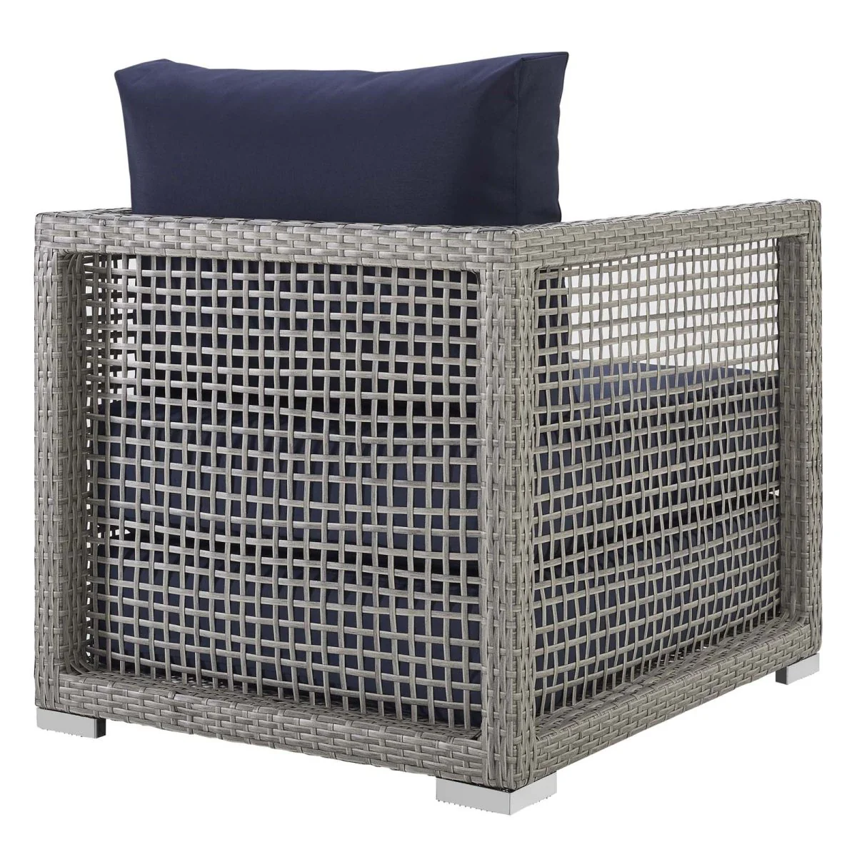 Rattan Outdoor Patio Armchair for Garden, Deck and Porch Seating, Woven Design - Image 14