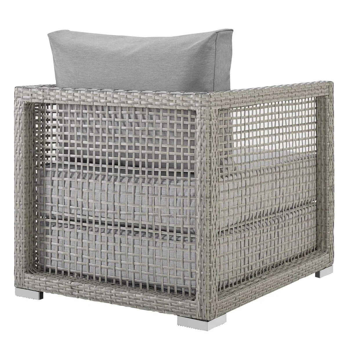 Rattan Outdoor Patio Armchair for Garden, Deck and Porch Seating, Woven Design - Image 19