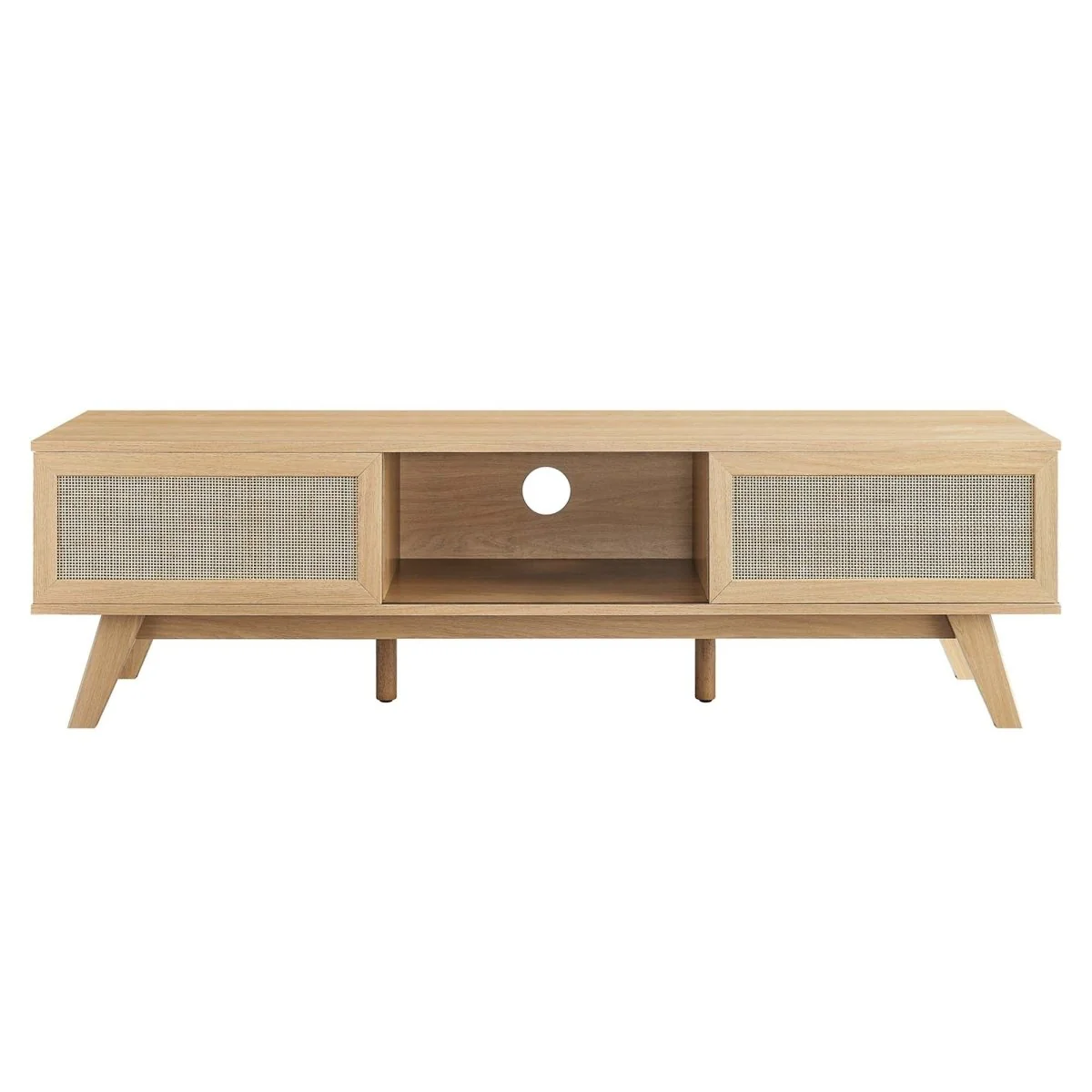 Rattan Sliding Door TV Stand 60 Inch - Image 6