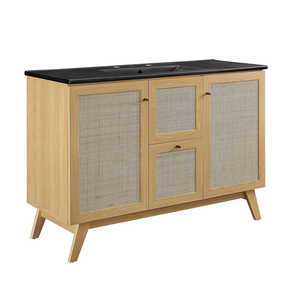 Rattan Weave Bathroom Vanity with Sink — Stylish Woven Vanity for Modern Bathrooms - Image 206