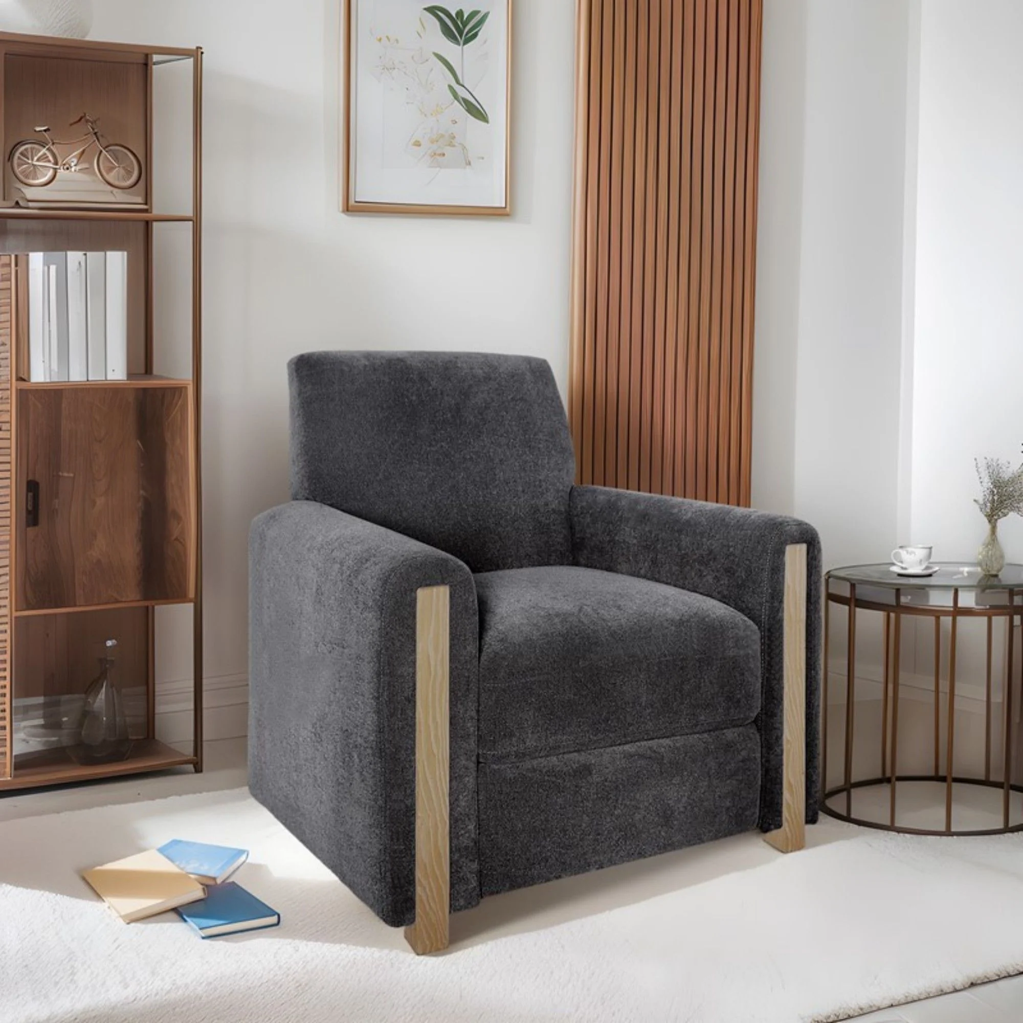 Recliner Chair - Gray - Image 6
