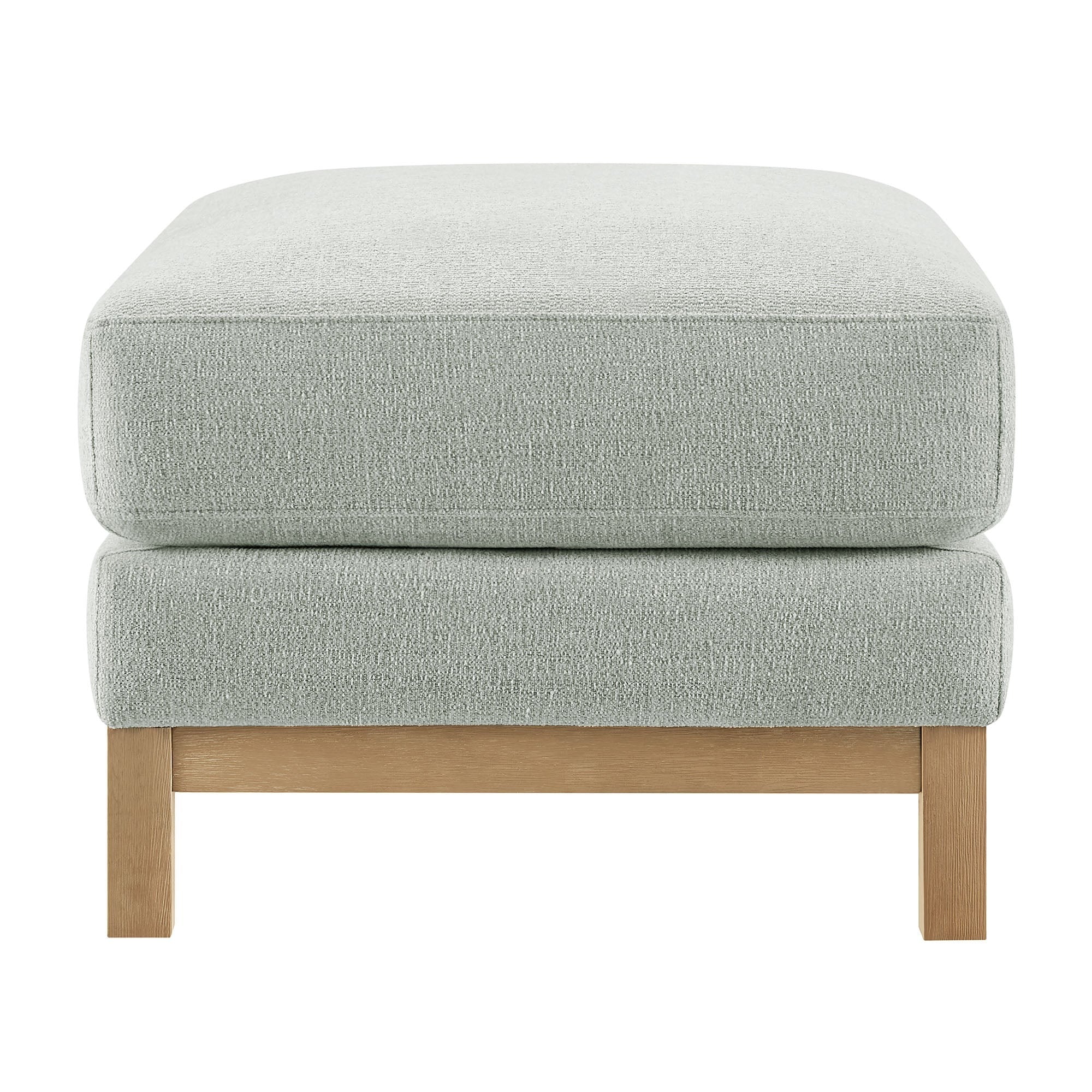 Rectangular Chenille Fabric Ottoman – Upholstered 36 Inch - Image 24