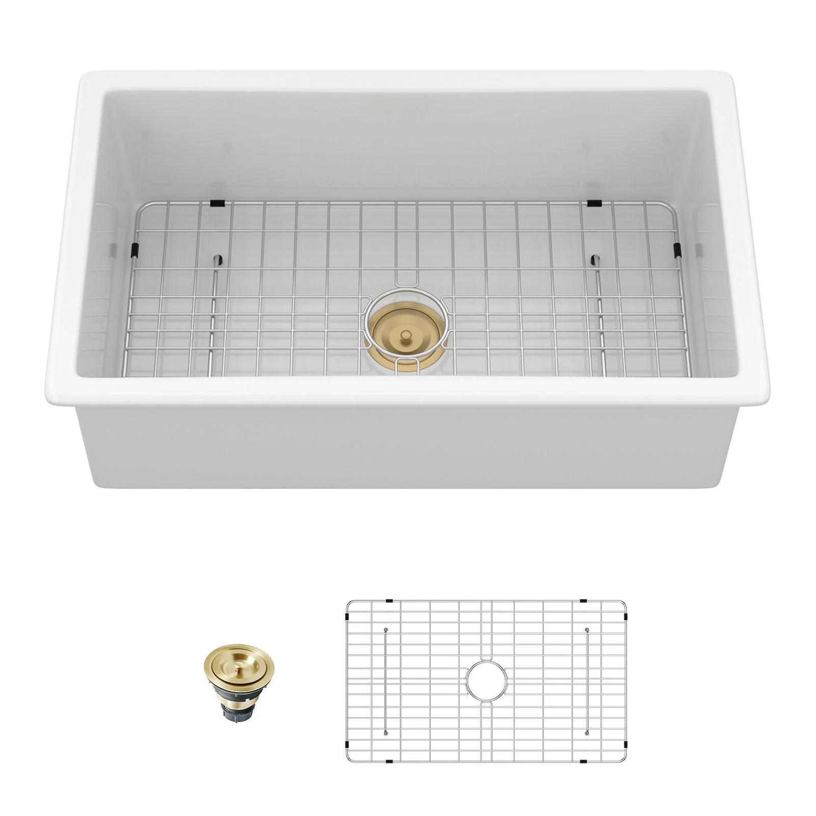 Rectangular Deep Single Bowl Kitchen Sink - Image 2