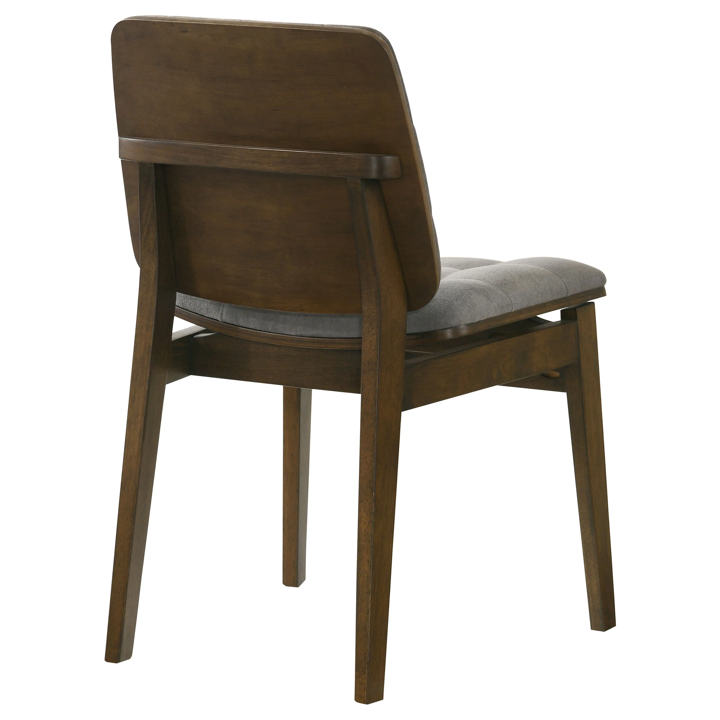 Redbridge Velvet Upholstered Side Chair, Grey and Walnut (Set of 2) - Image 7