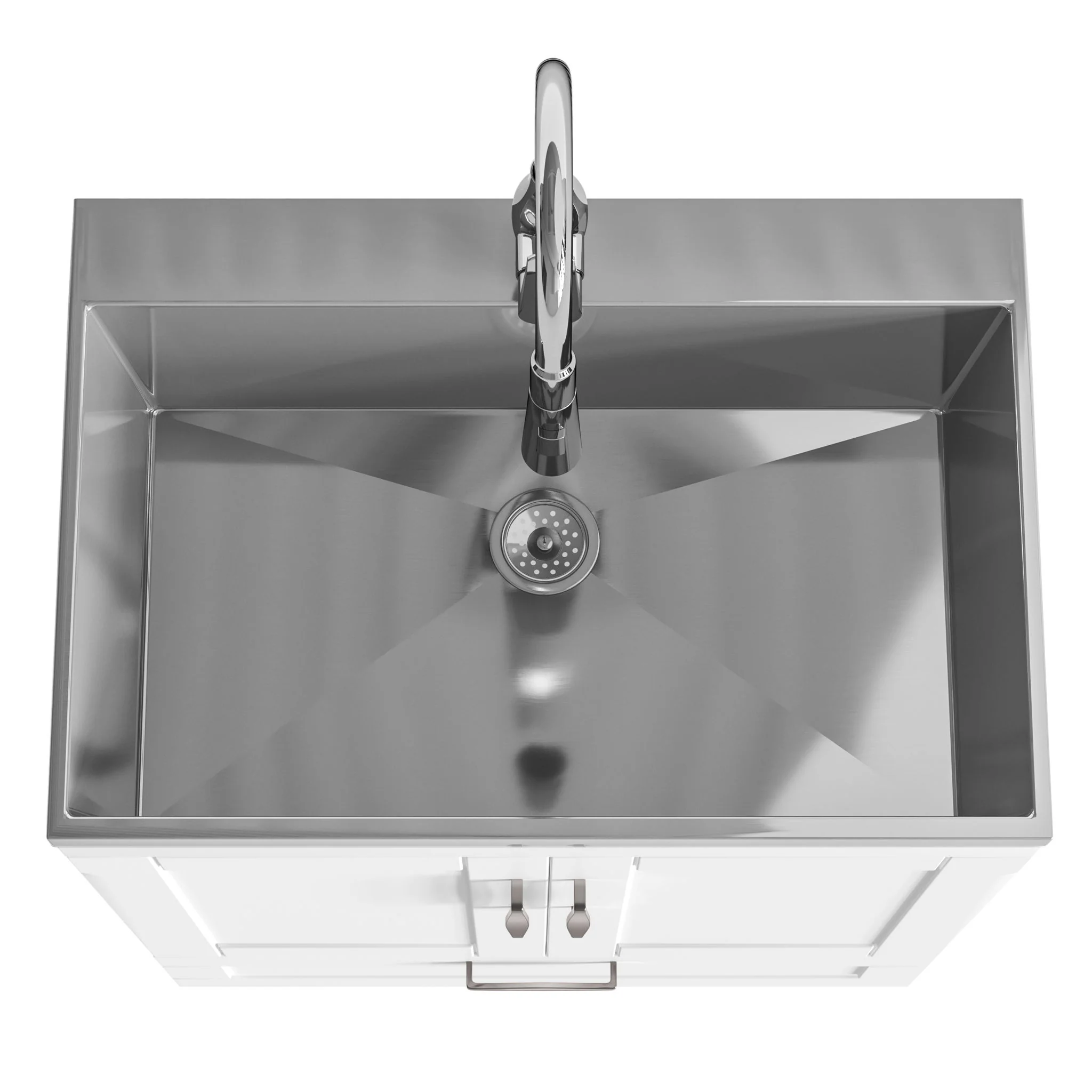 Reed - Deluxe Laundry Cabinet With Pull-Out Faucet And Stainless Steel Sink - Image 12