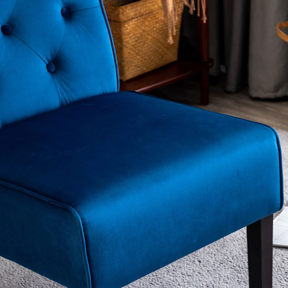Reese - Living Room Armless Button Tufted Pattern Accent Chair (Set of 2) - Image 14