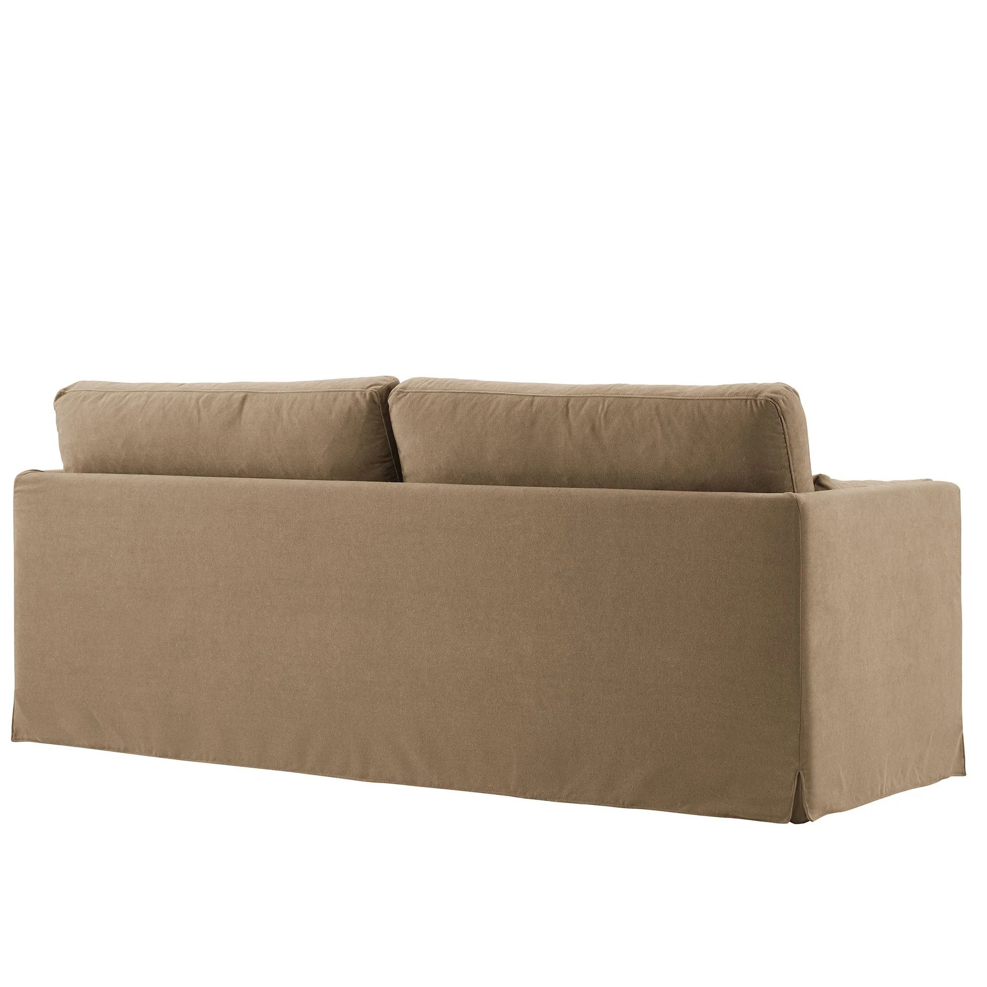 Refined Contemporary Slipcovered Fabric Sofa - Image 13