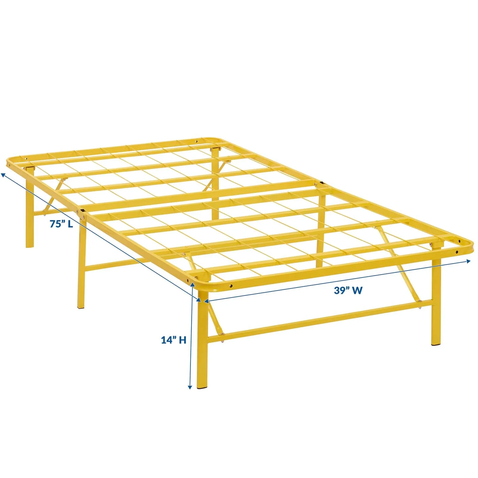 Reinforced Stainless Steel Folding Platform Bed Frame - Image 32
