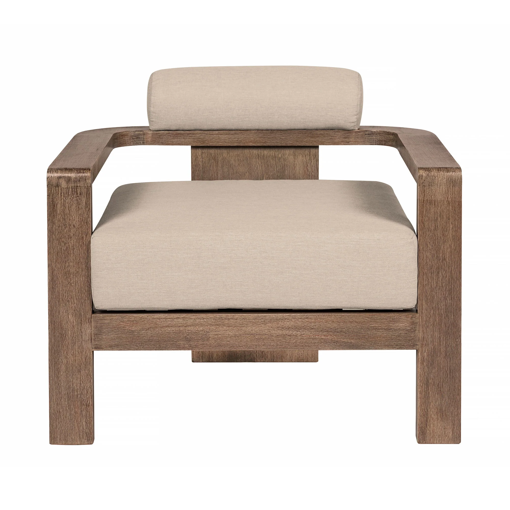 Relic - Outdoor Patio Chair - Weathered Eucalyptus / Taupe - Image 9