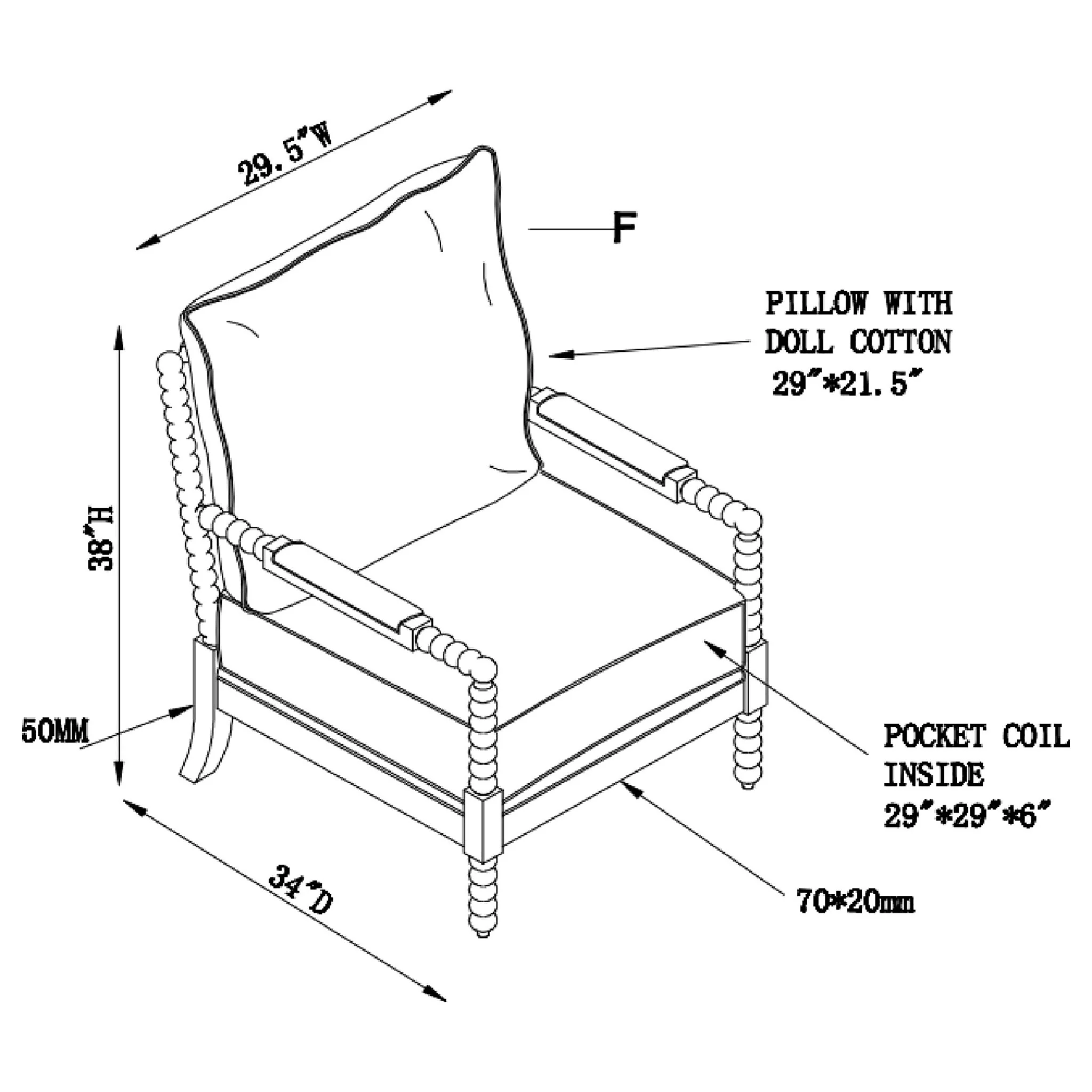 Removable Back Accent Chair - Image 13