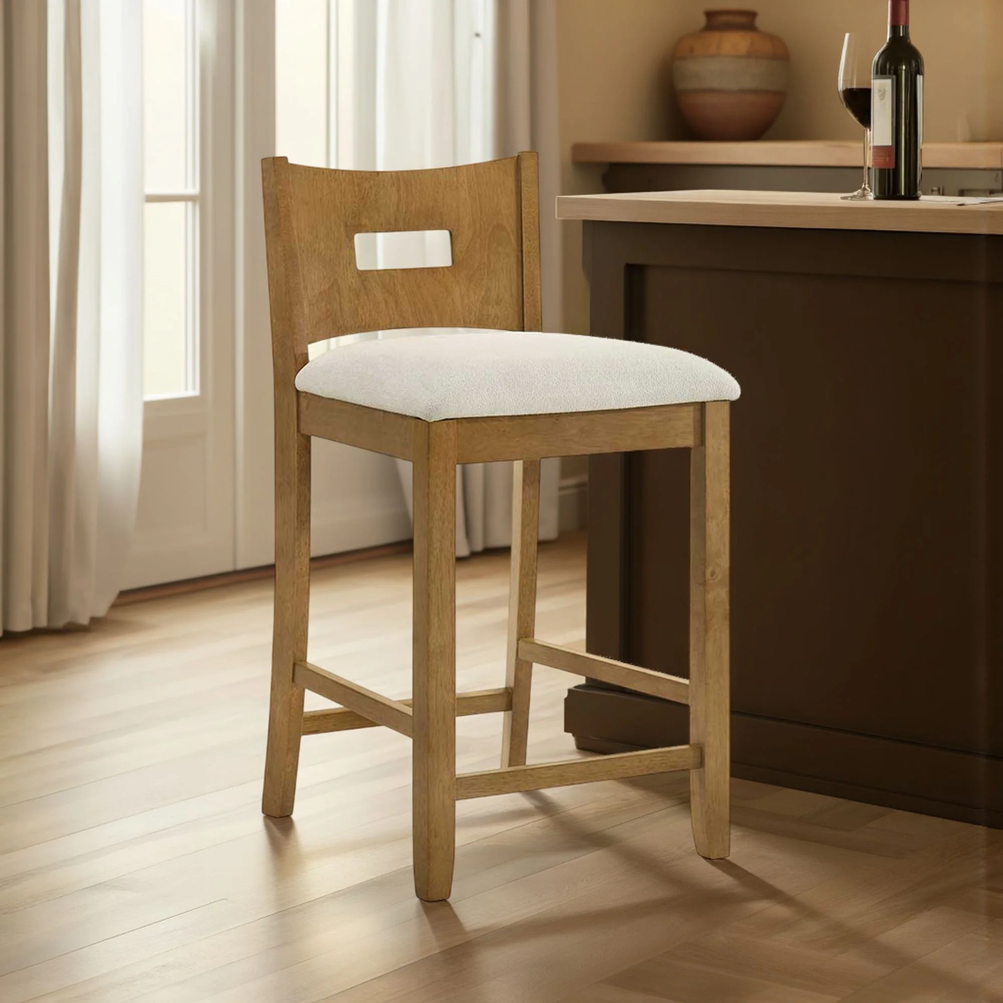 Ren - 30" Bar Height Rubberwood Barstool - Image 25