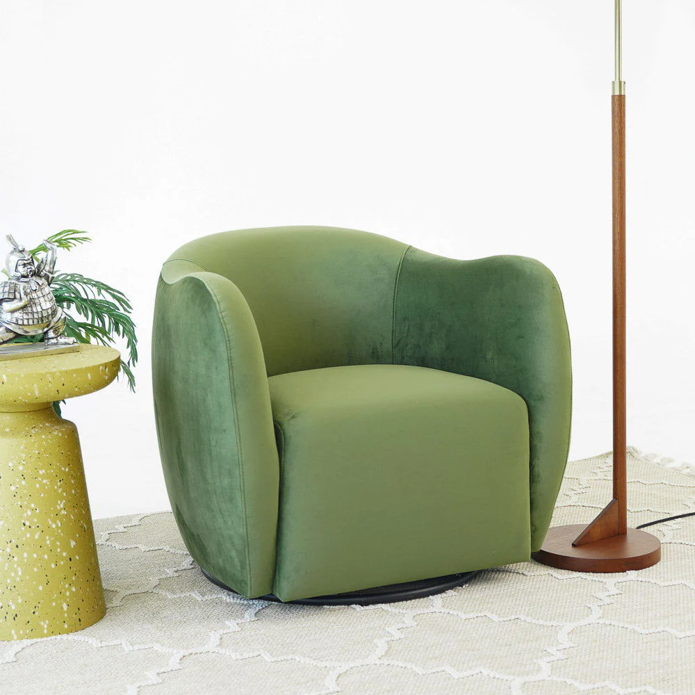 Renee - Swivel Chair - Green - Image 8