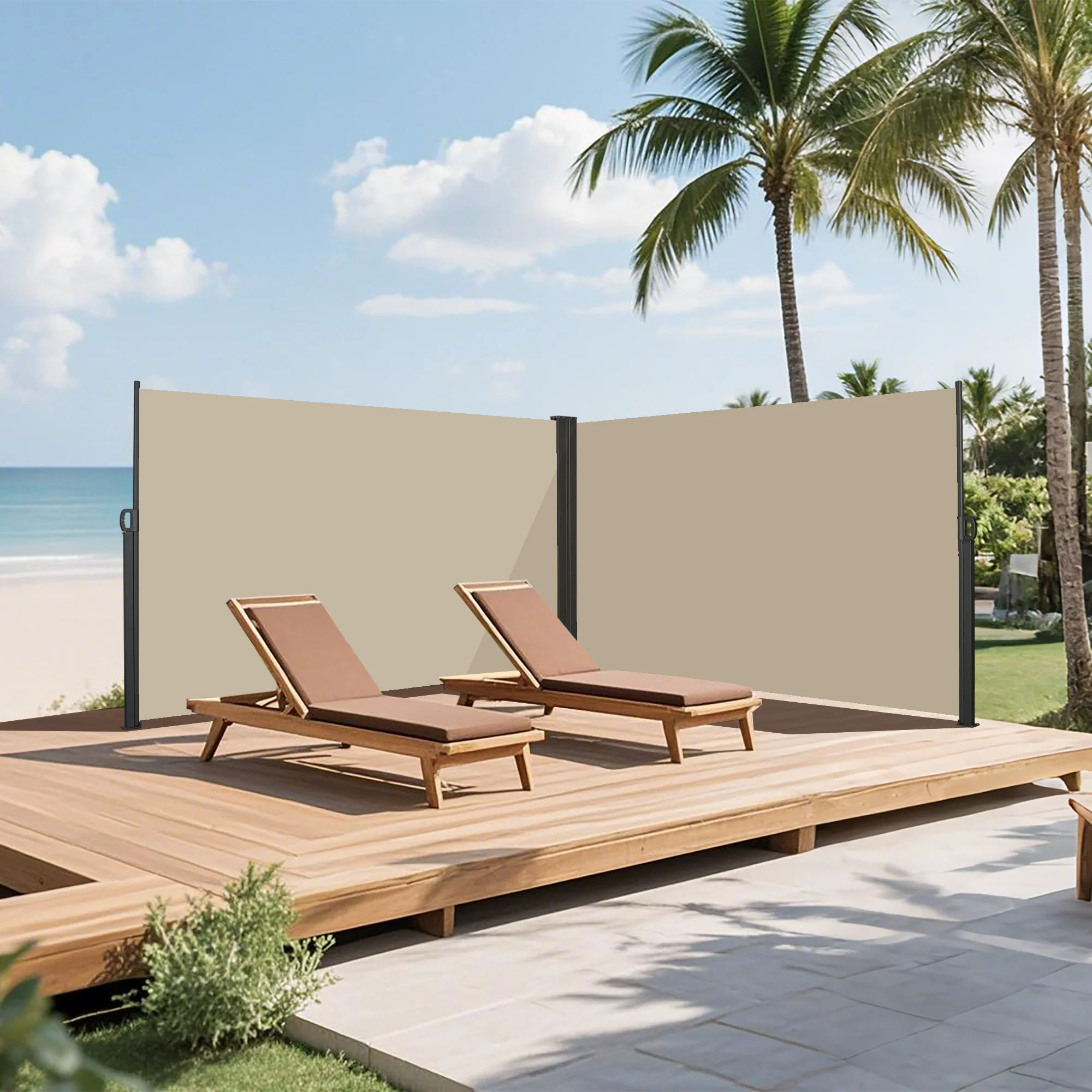 Retractable Side Awning, Waterproof And UV Resistant, Privacy Screen For Patio - Image 14