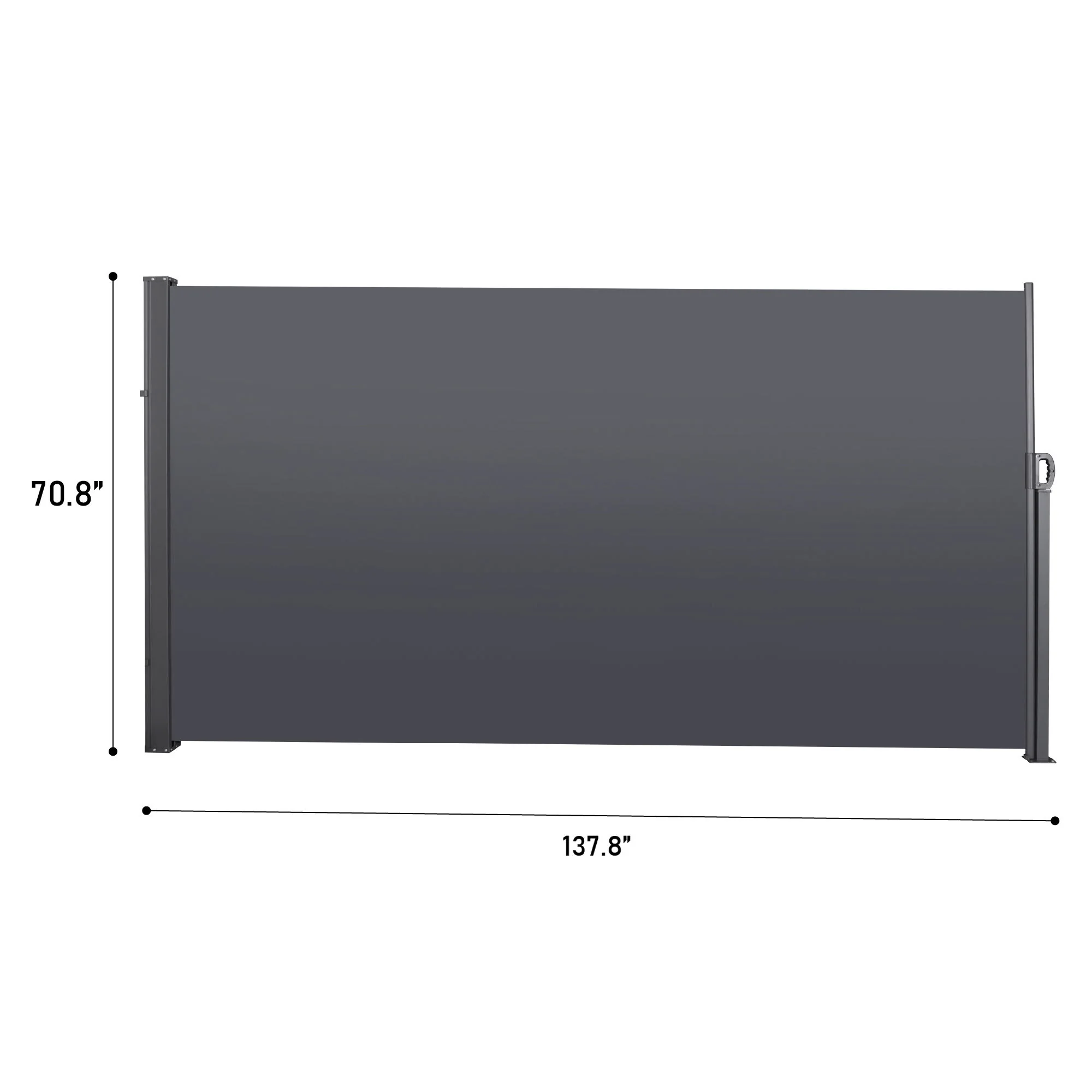 Retractable Side Screen Awning, Uv Resistant, Waterproof, Patio Privacy Screen For Garden, Balcony, Courtyard - Image 10