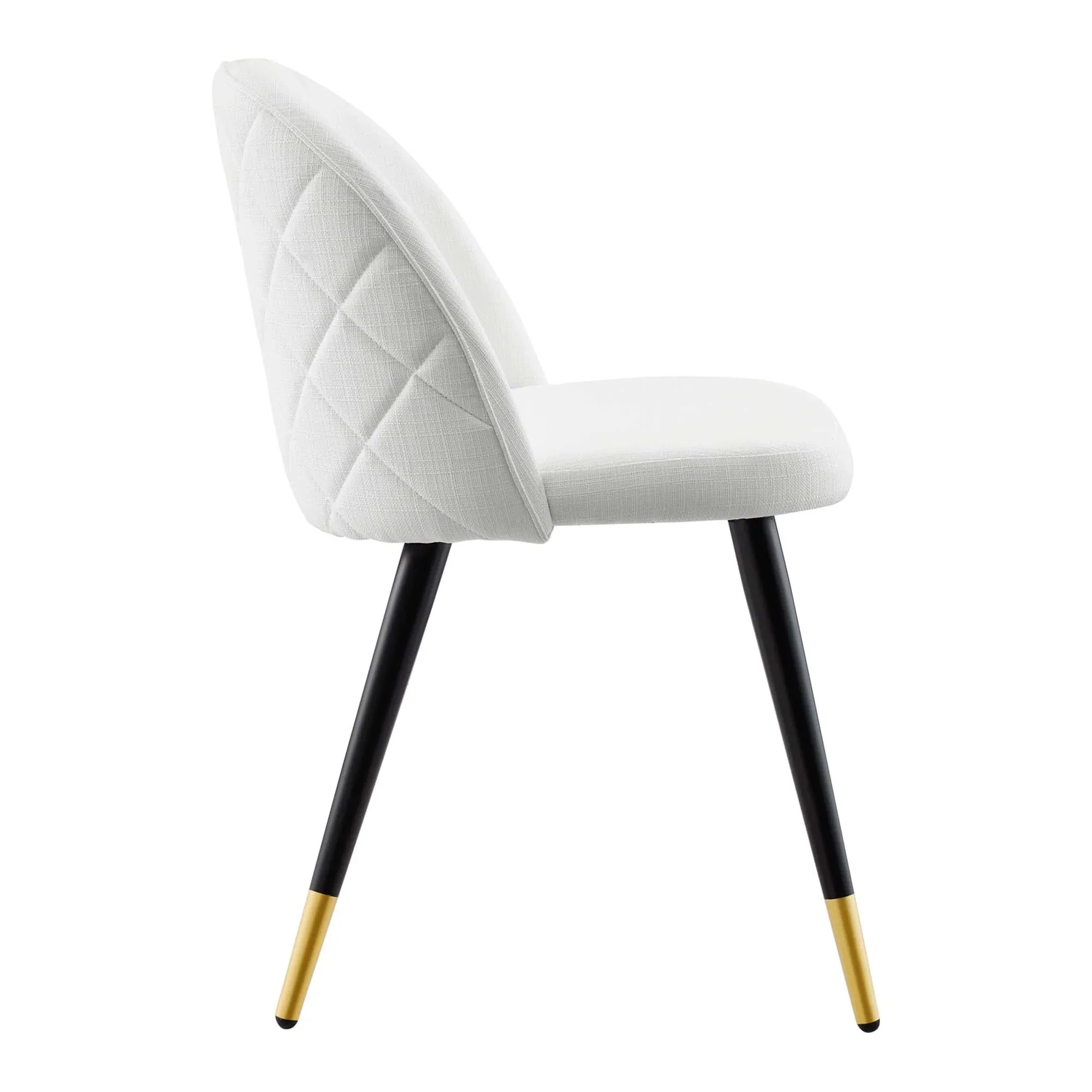 Retro Modern Upholstered Fabric Dining Chairs Set of 2 - Image 20