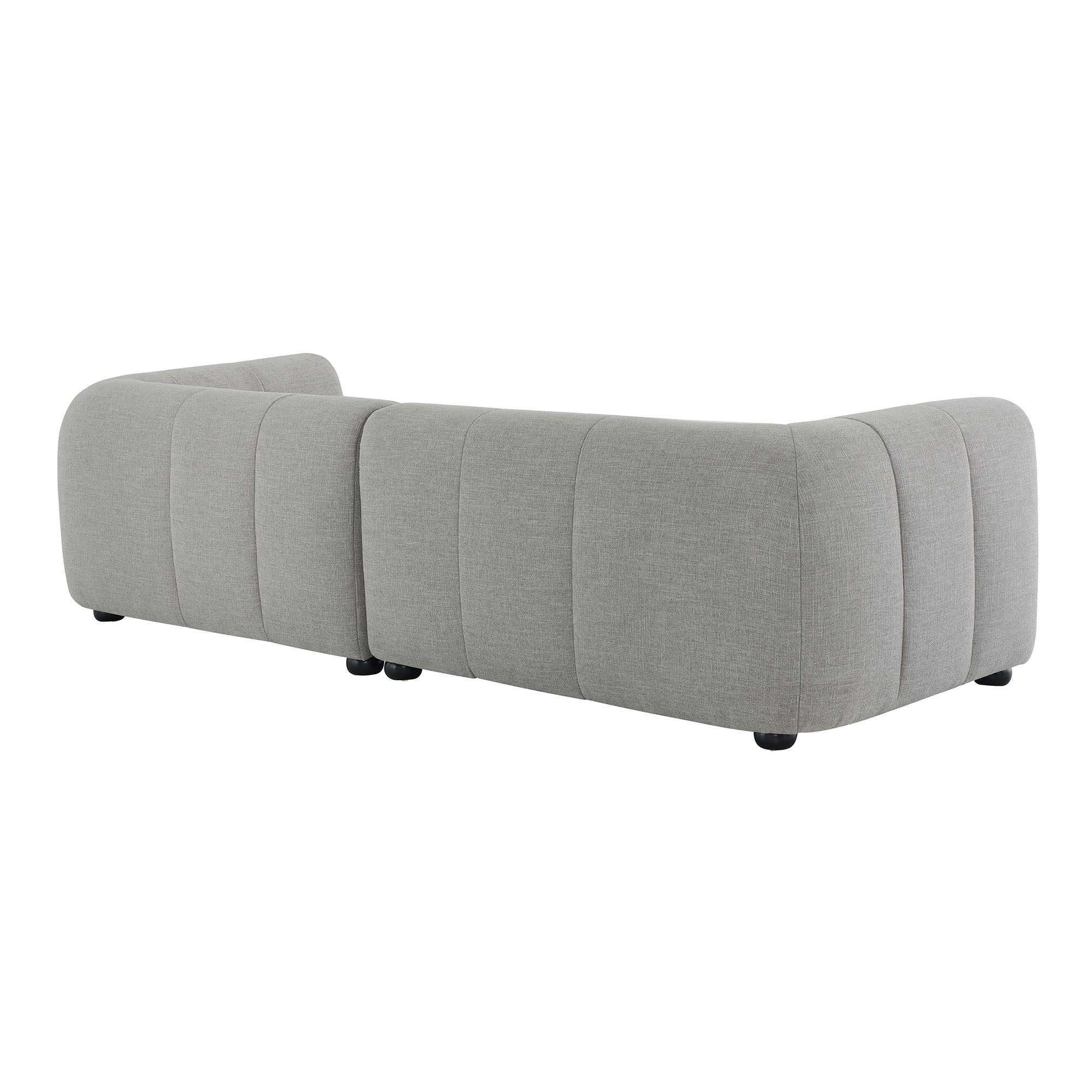 Retro-Modern Upholstered Fabric Modular Sectional with Right-Facing Chaise – 102 Inch - Image 5
