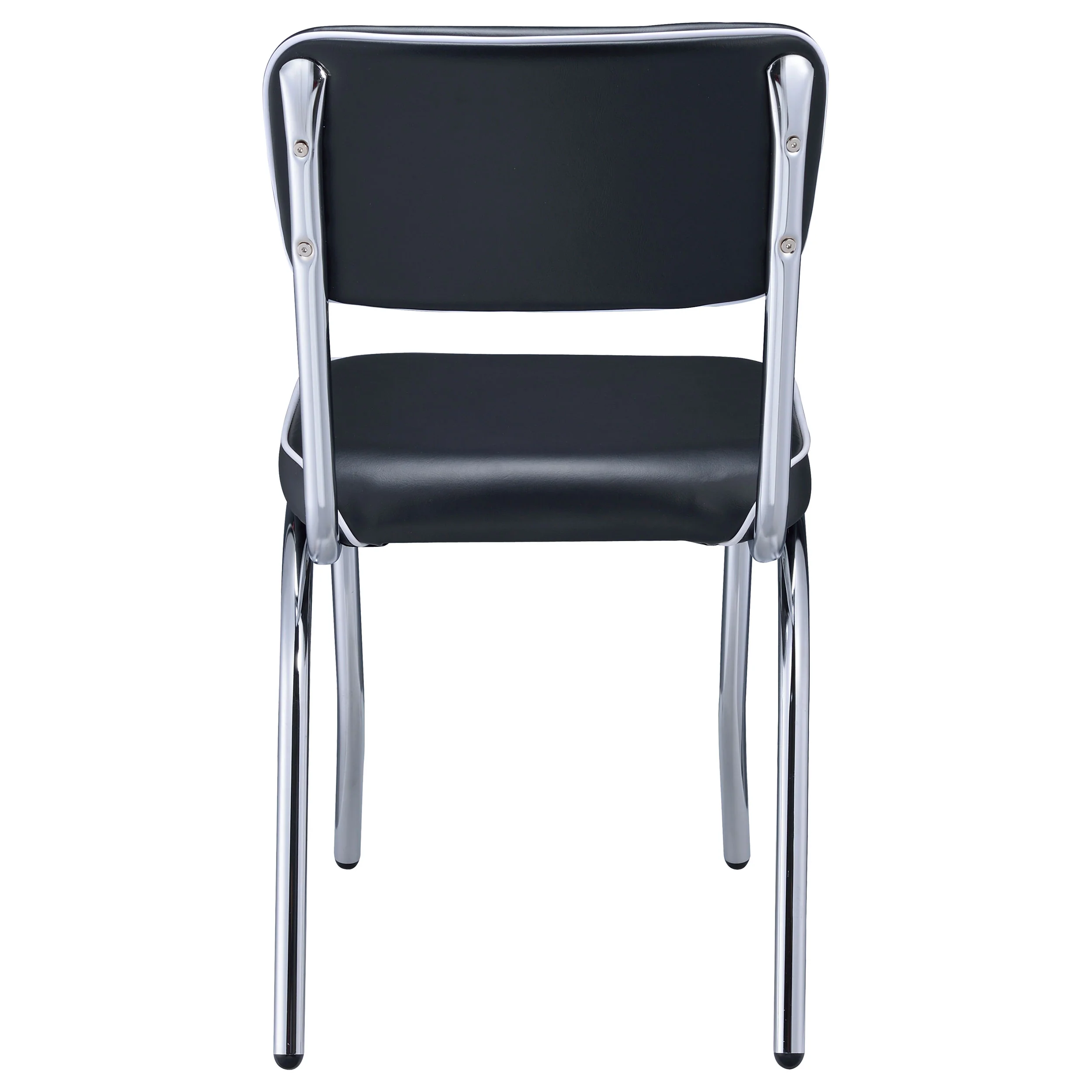 Retro Upholstered Dining Side Chair Black (Set of 2) - Image 9