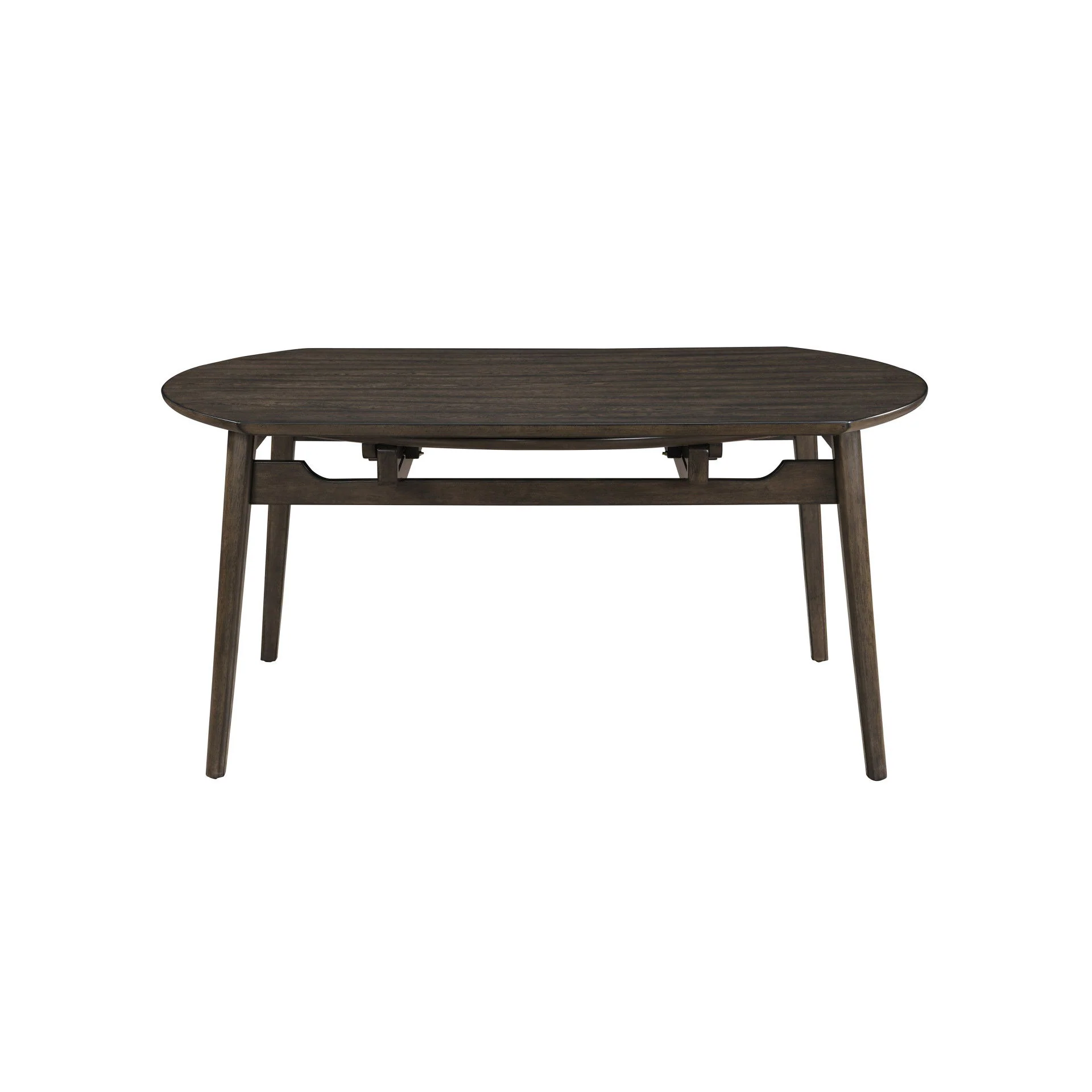 Rex - 65" Round Table With Self Storing Leaves - Walnut - Image 5