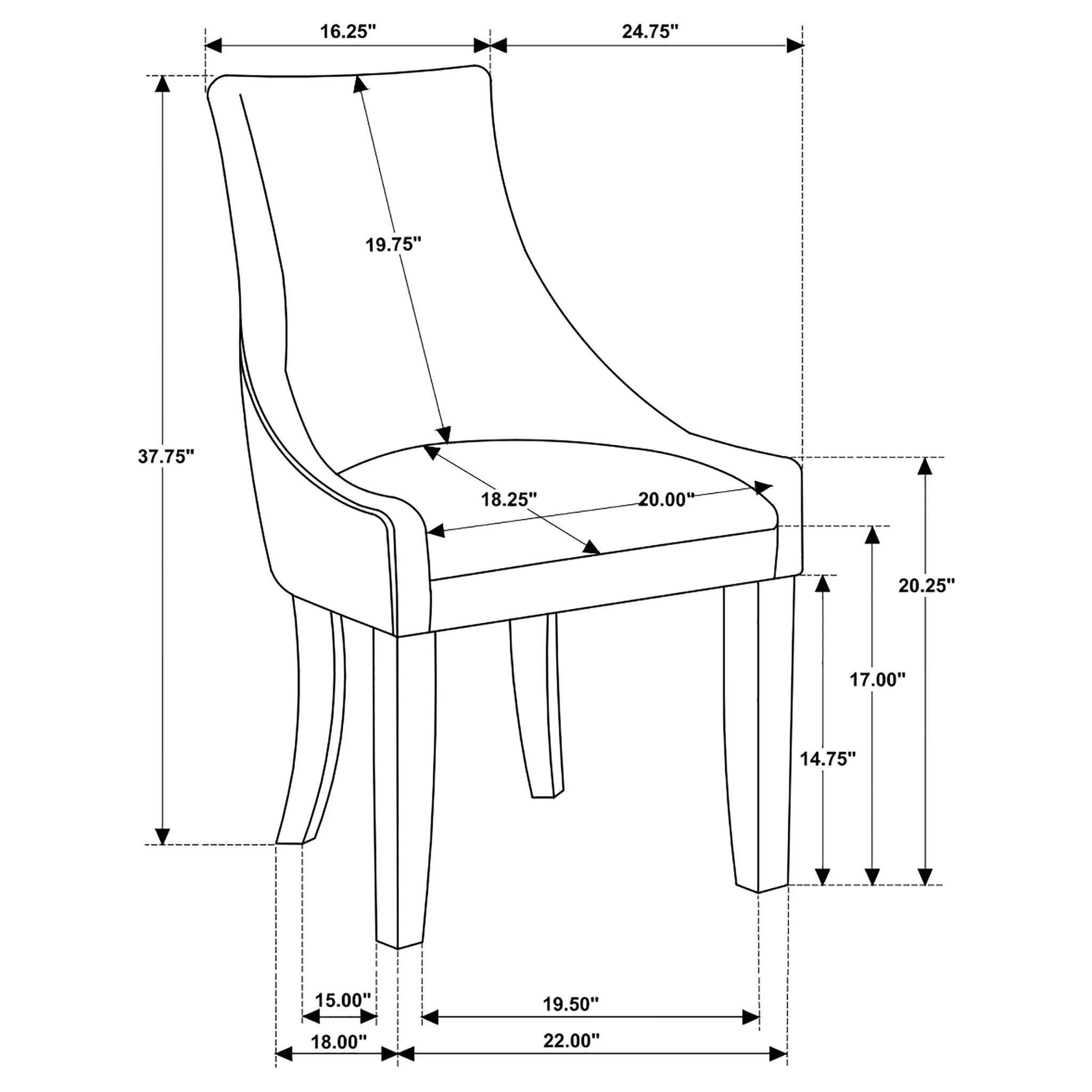 Rexford - Upholstered Dining Side Chair (Set of 2) - Gray - Image 7
