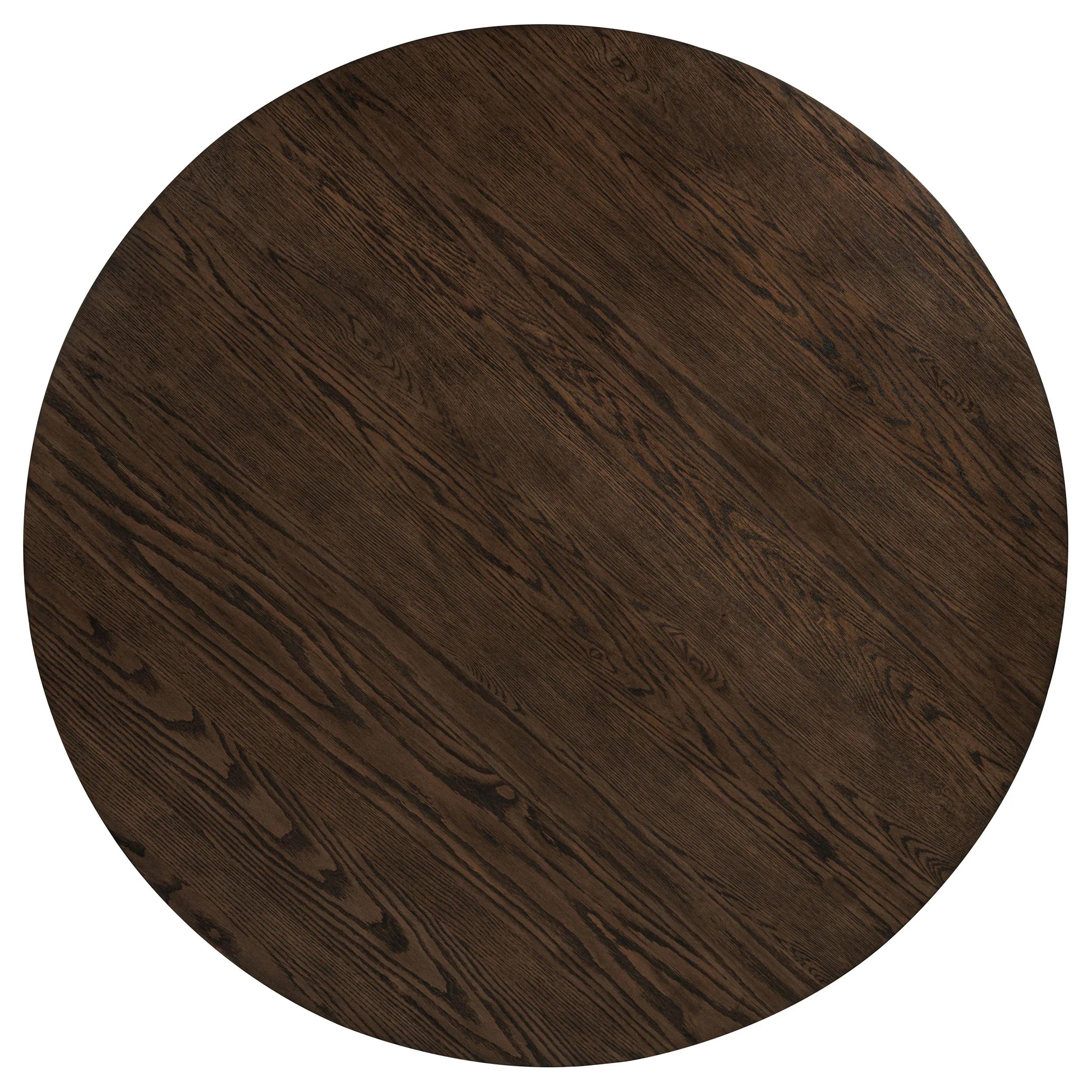 Ridgewell 5-Piece Round Pedestal Dining Set in Dark Oak - Image 5
