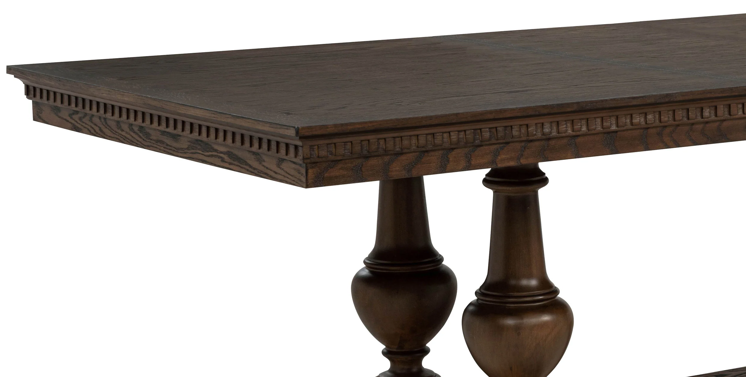 Ridgewell Rectangular Trestle Dining Table Dark Oak - Image 12