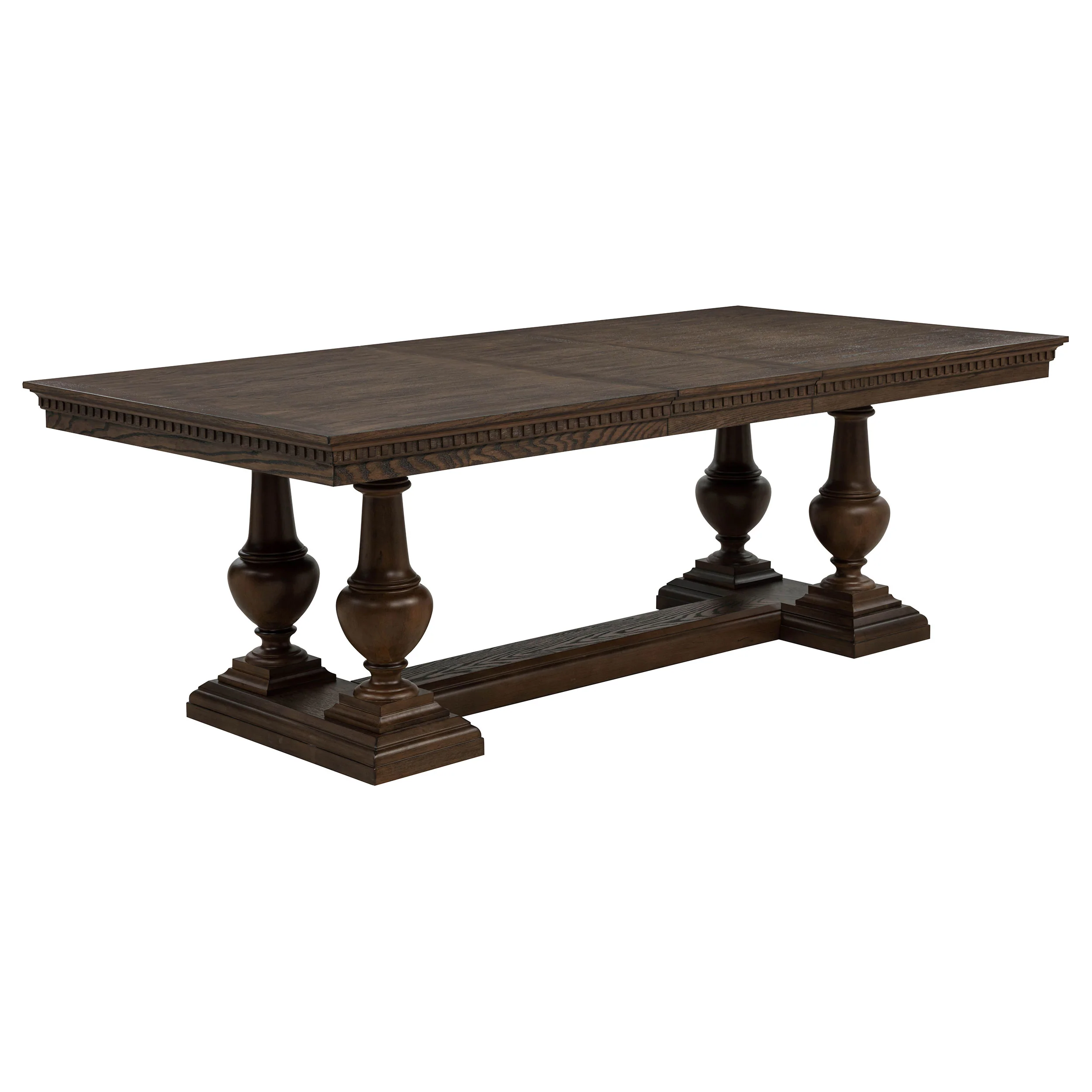 Ridgewell Rectangular Trestle Dining Table Dark Oak - Image 5