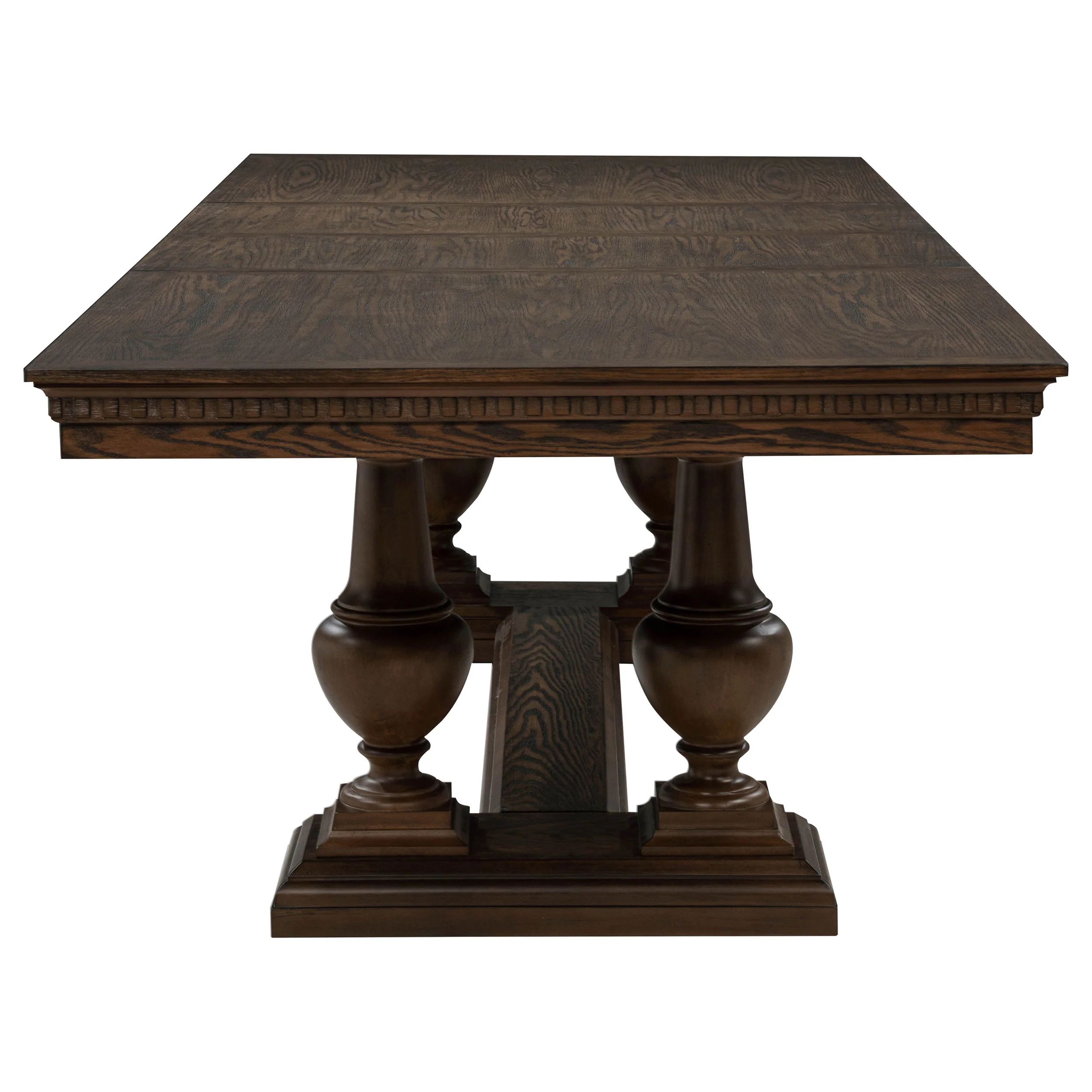 Ridgewell Rectangular Trestle Dining Table Dark Oak - Image 7