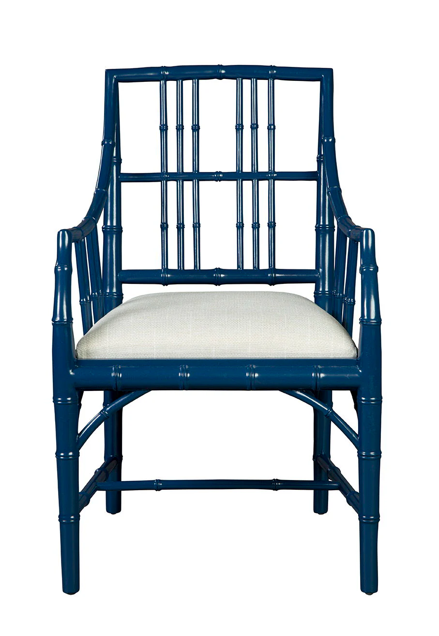 Riley - Arm Chair (Set of 2) - Blue - Image 2