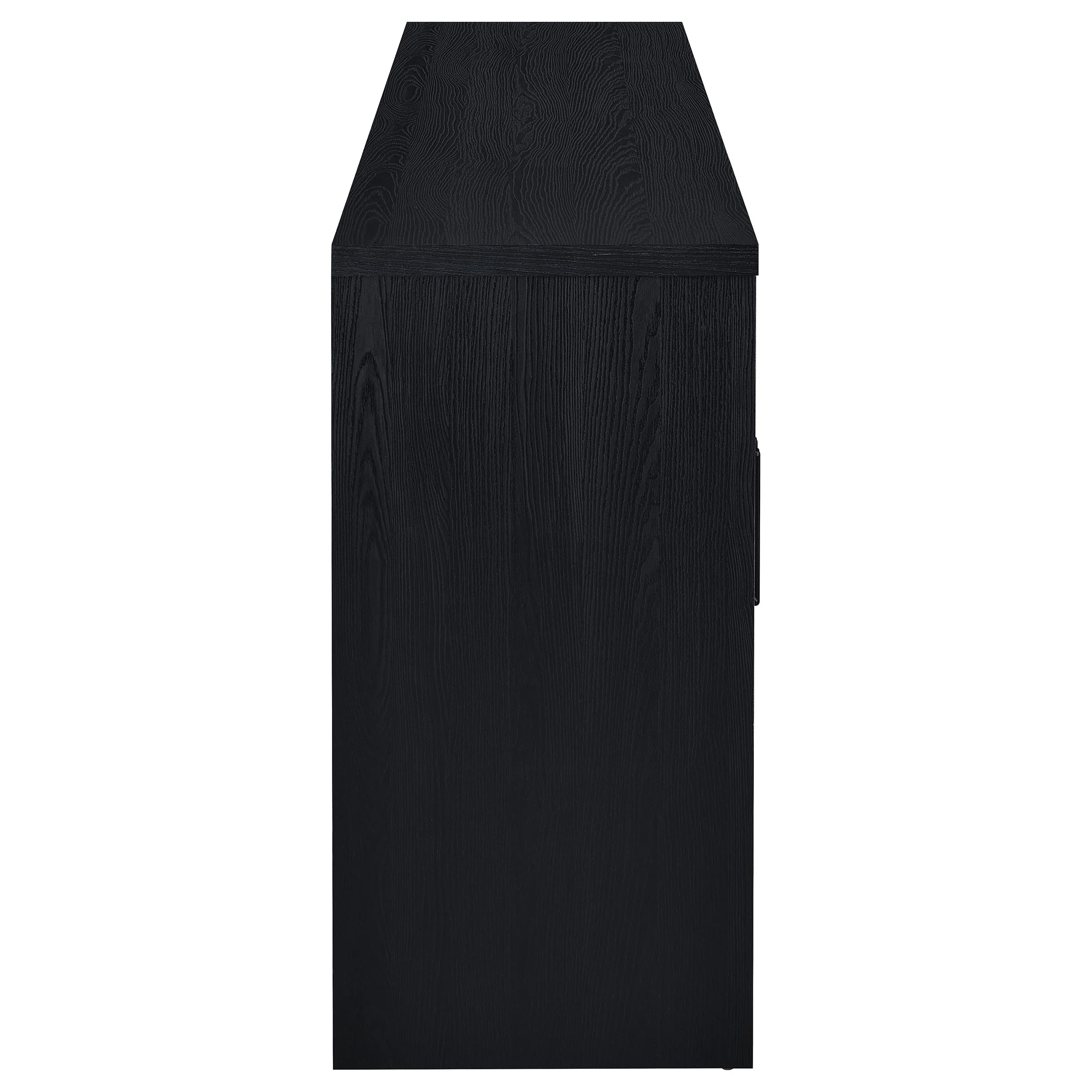 Riva 4-Door Dining Sideboard Buffet in Black - Image 8
