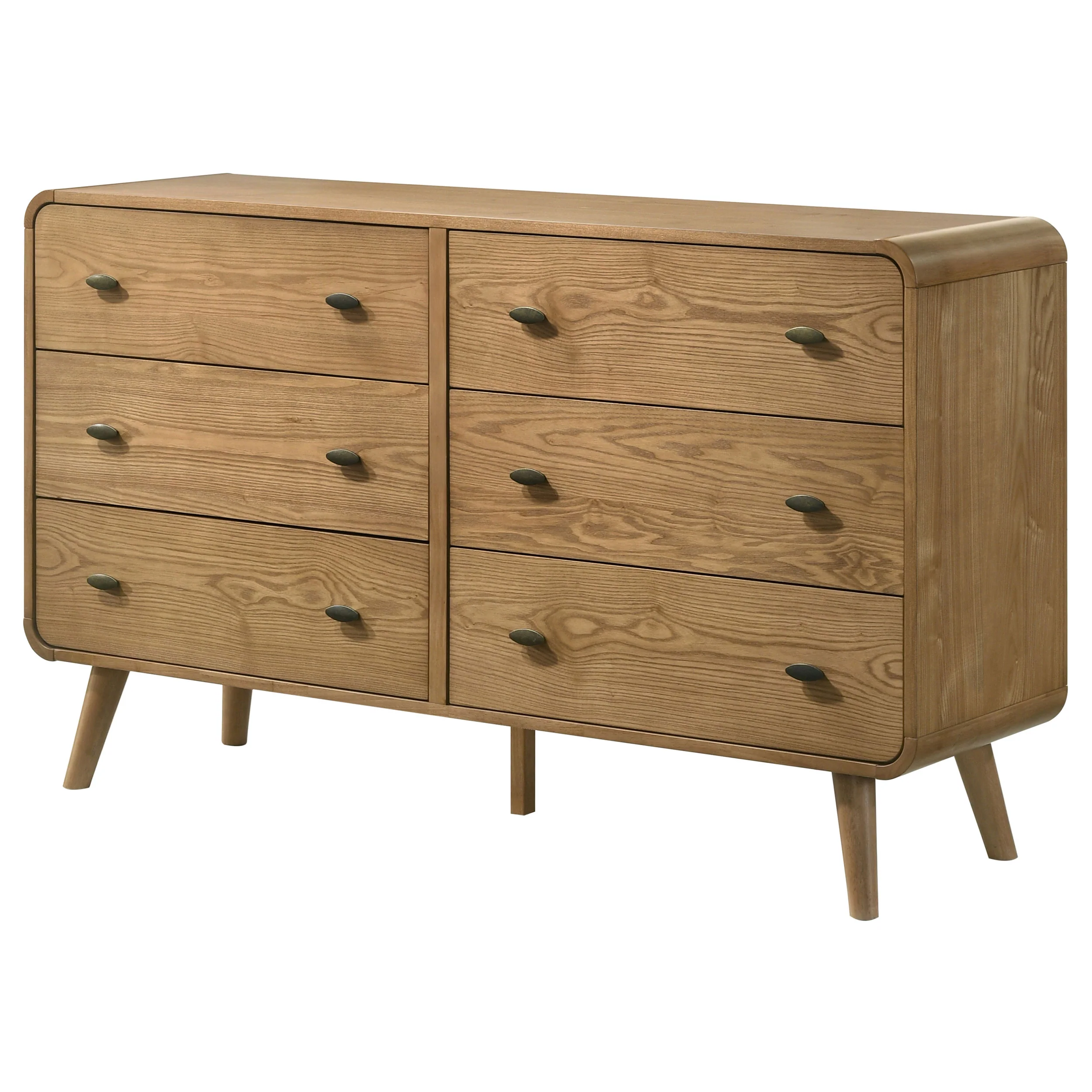 Robyn 6-Drawer Bedroom Dresser Light Ash - Image 5
