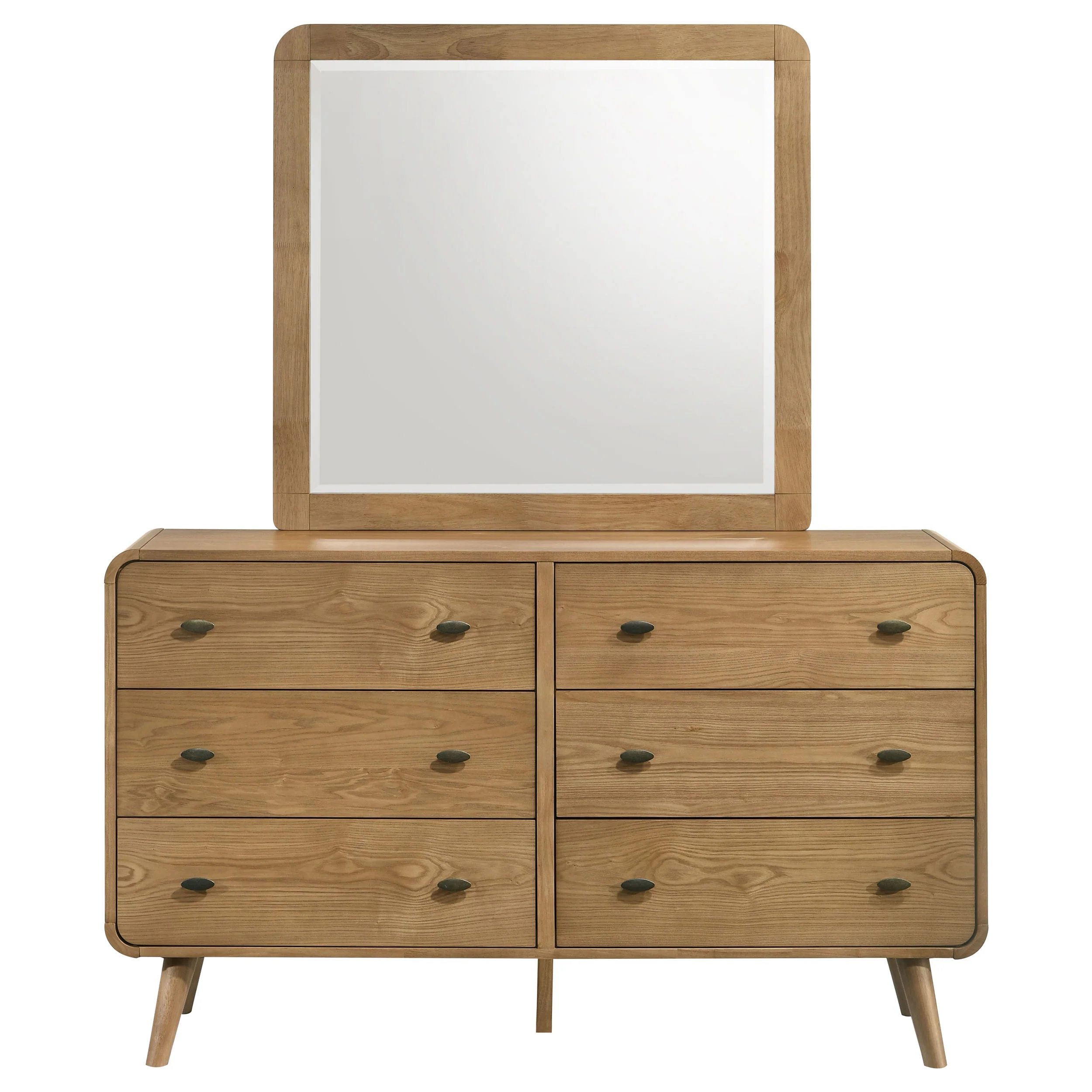 Robyn 6-Drawer Dresser and Mirror Light Ash - Image 3