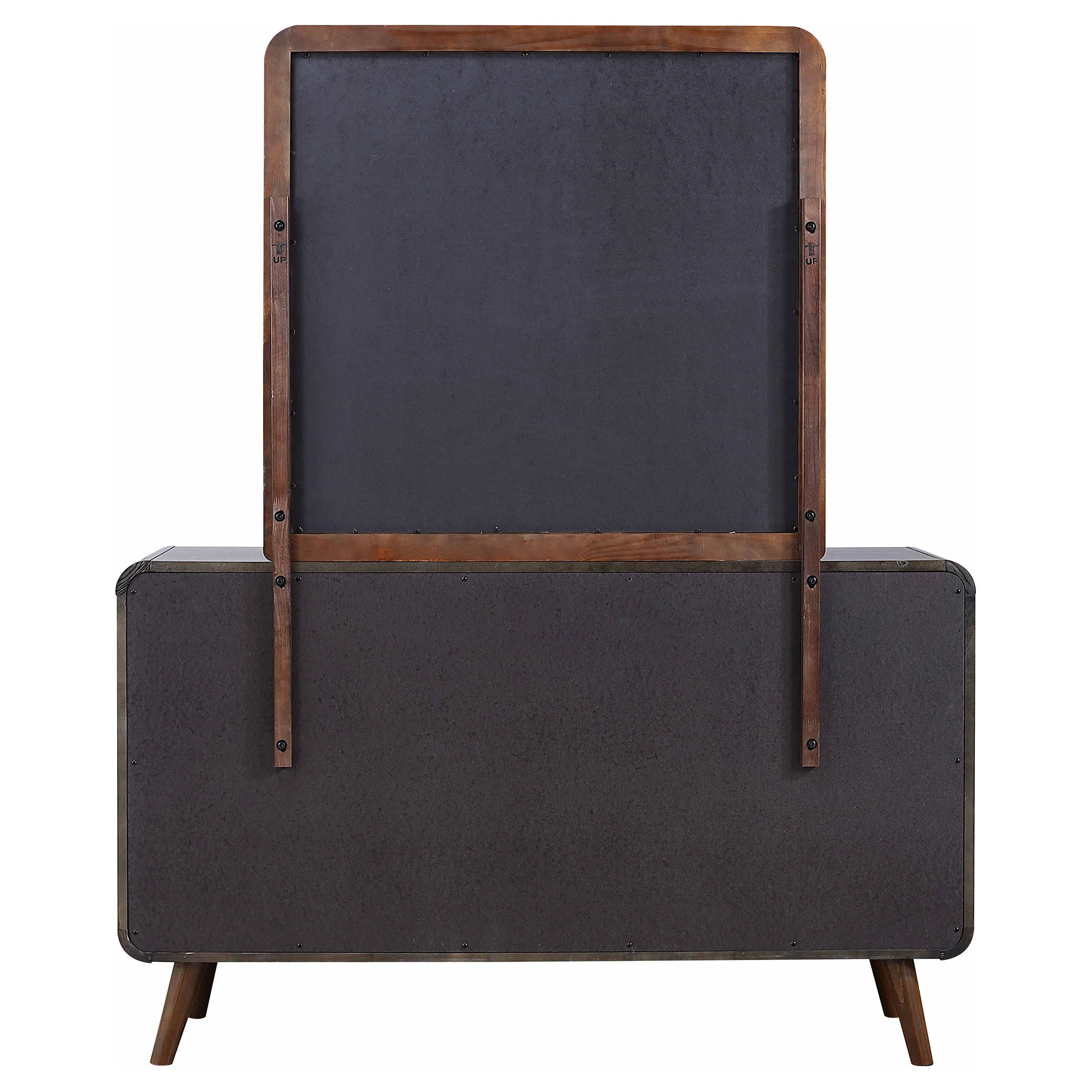 Robyn 6-Drawer Dresser with Mirror in Dark Walnut - Image 10