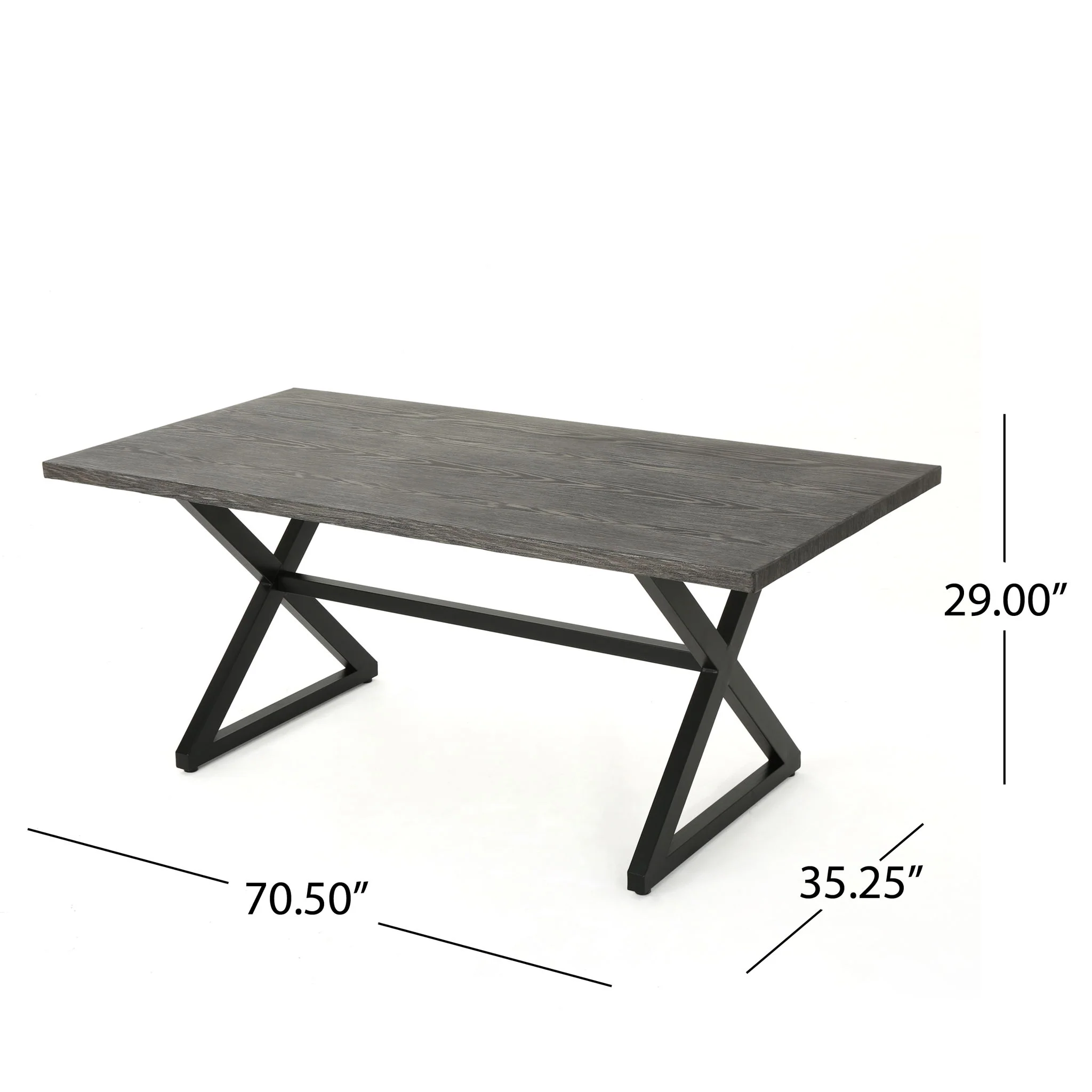 Rolando - Outdoor Aluminum Dining Table With Steel Frame - Image 12