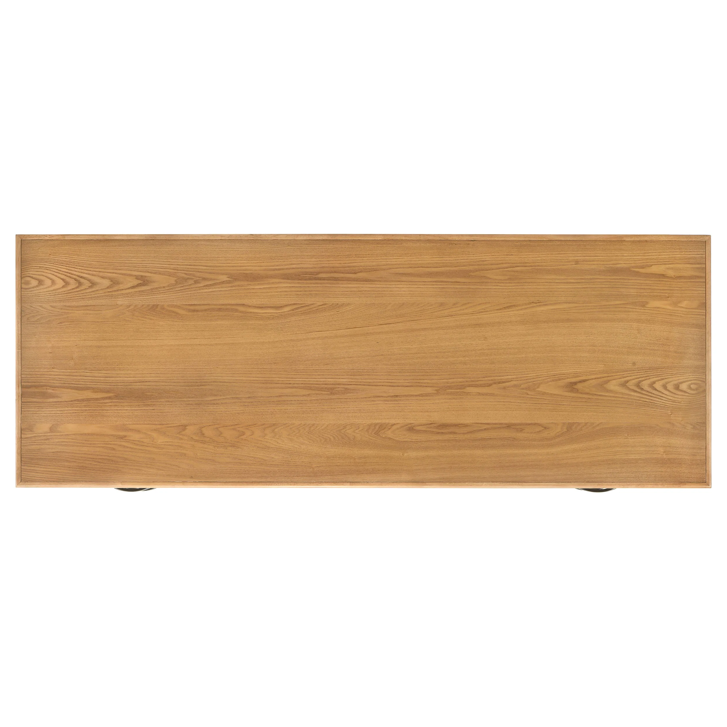 Roldan 69-Inch 4-Drawer Computer Desk Light Ash - Image 7