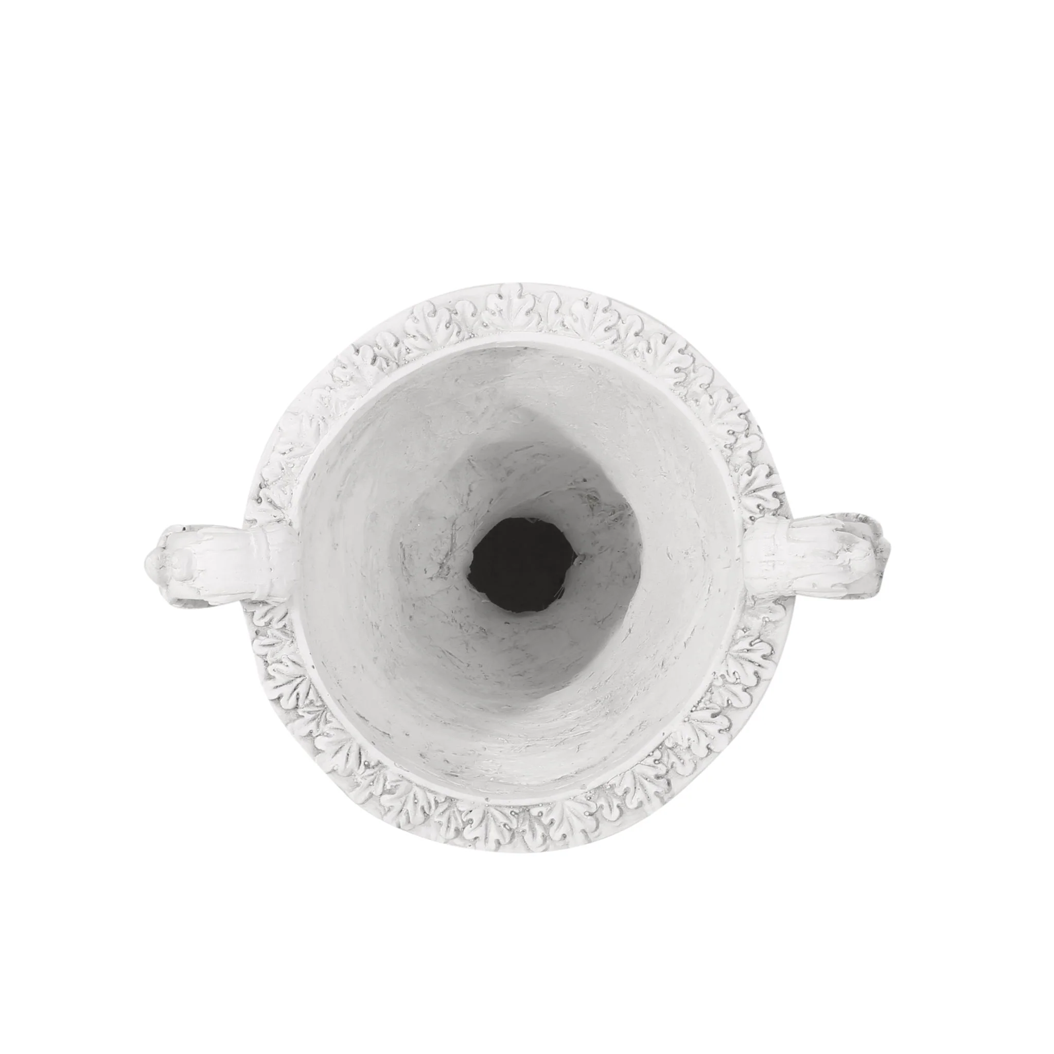 Roman Style Garden Urn Planter - Antique White - Image 9