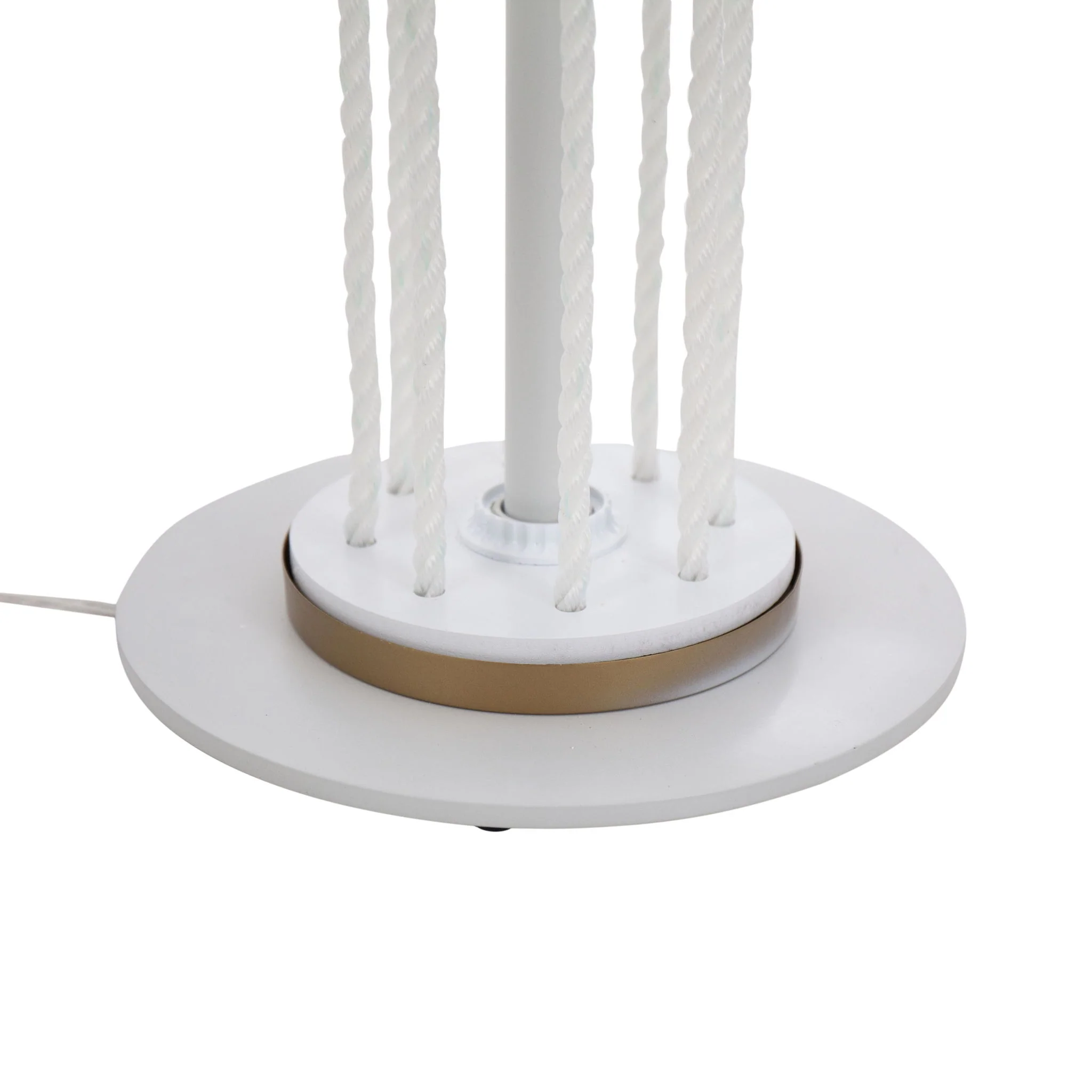 Rope Contemporary Floor Lamp - Natural / White - Image 3