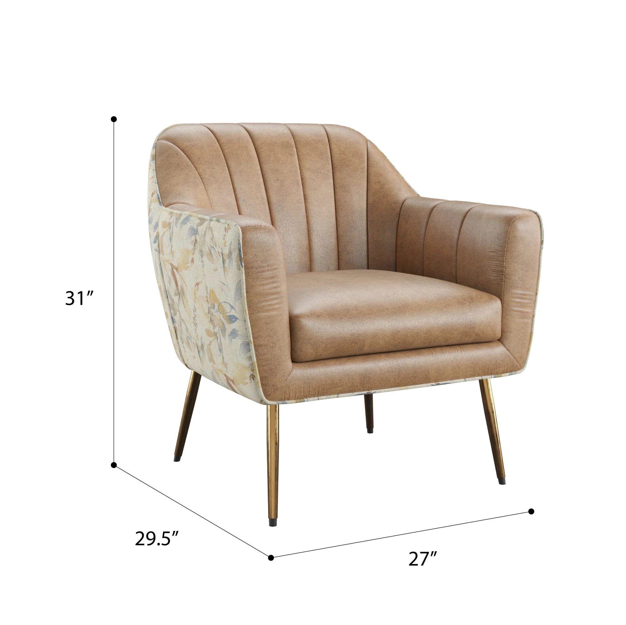 Rose - Accent Chair - Brown - Image 2