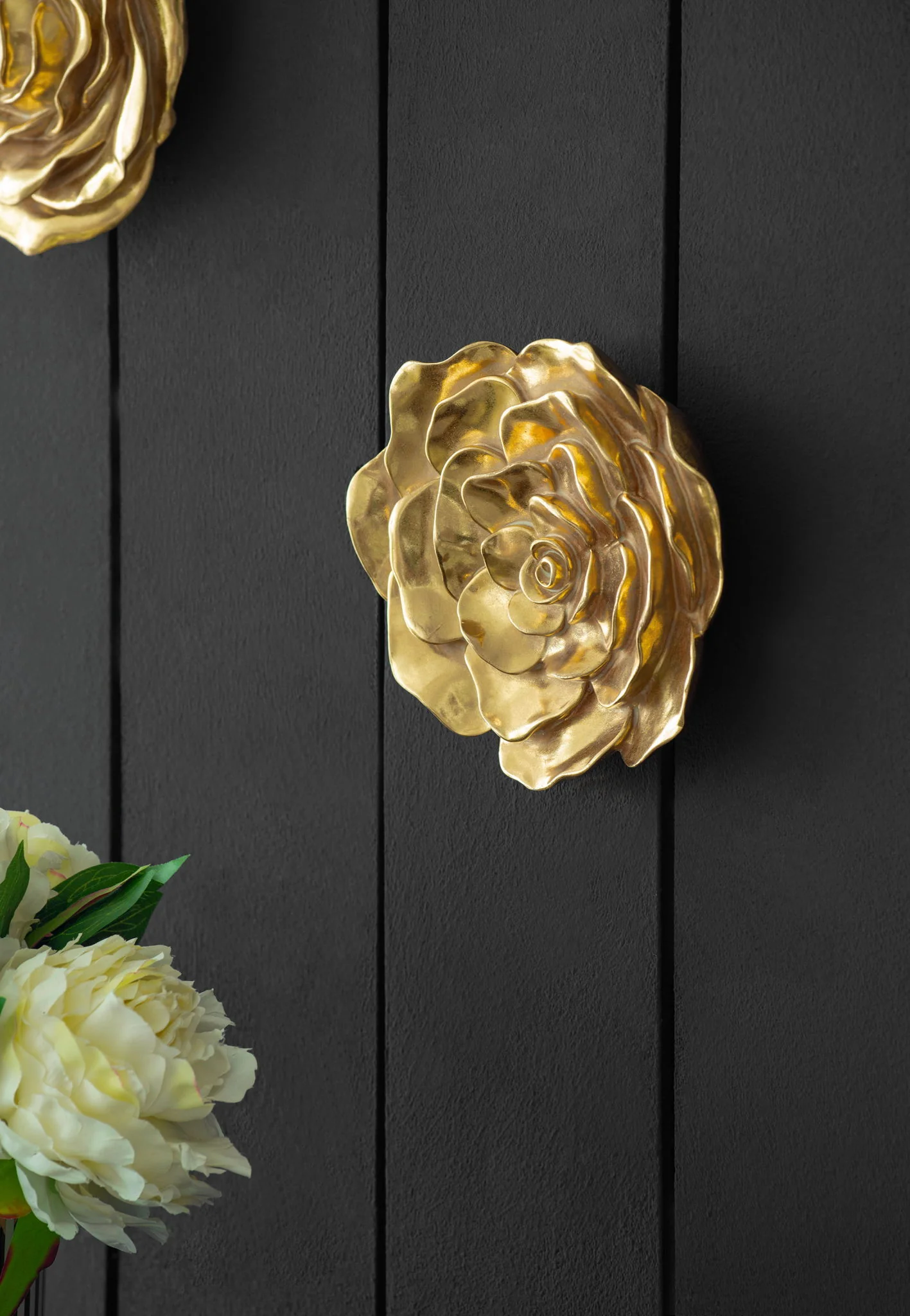 Rose Hanging Wall Accents (Set of 2) - Gold - Image 7