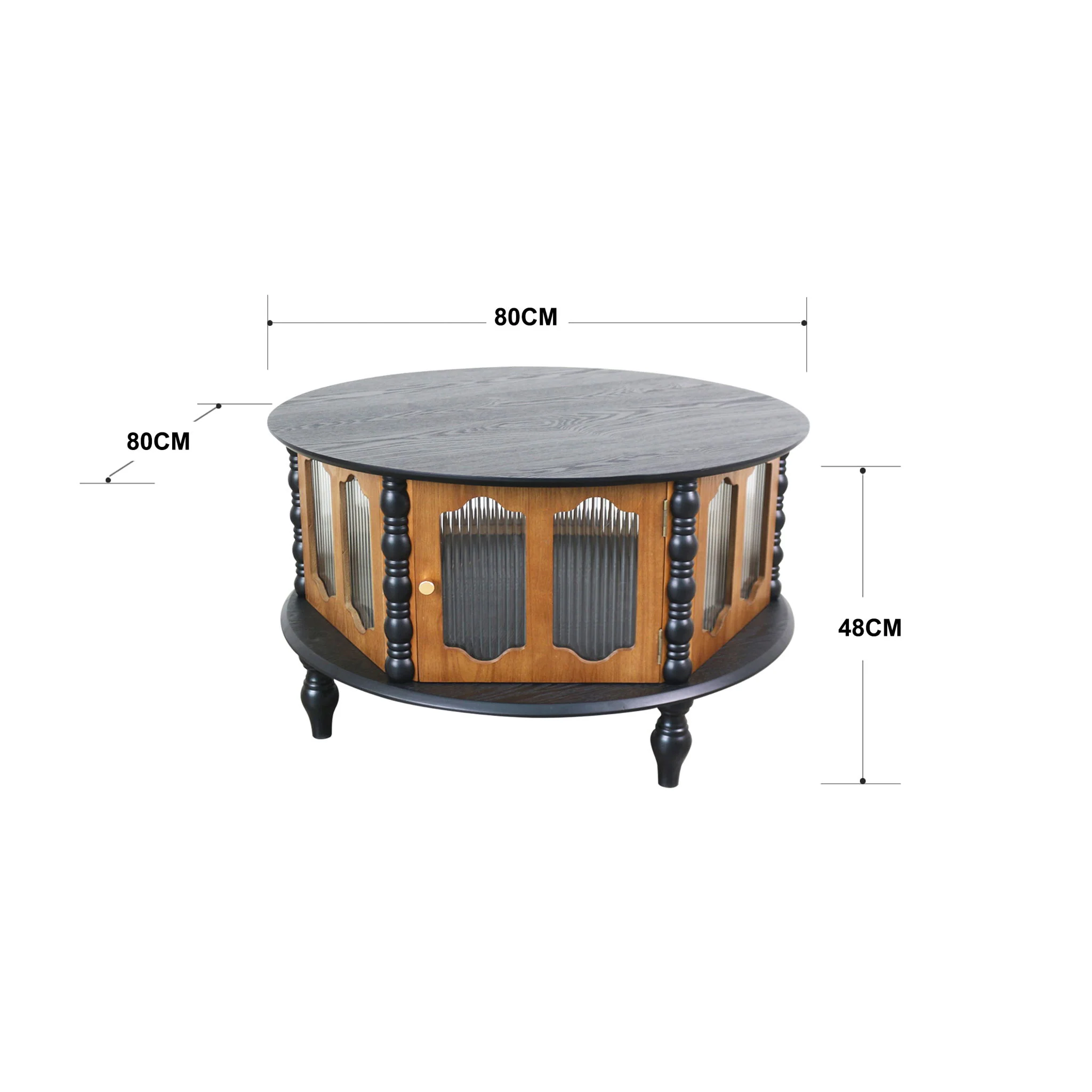 Round 3 Door Storage Coffee Table For Living Room - Image 18