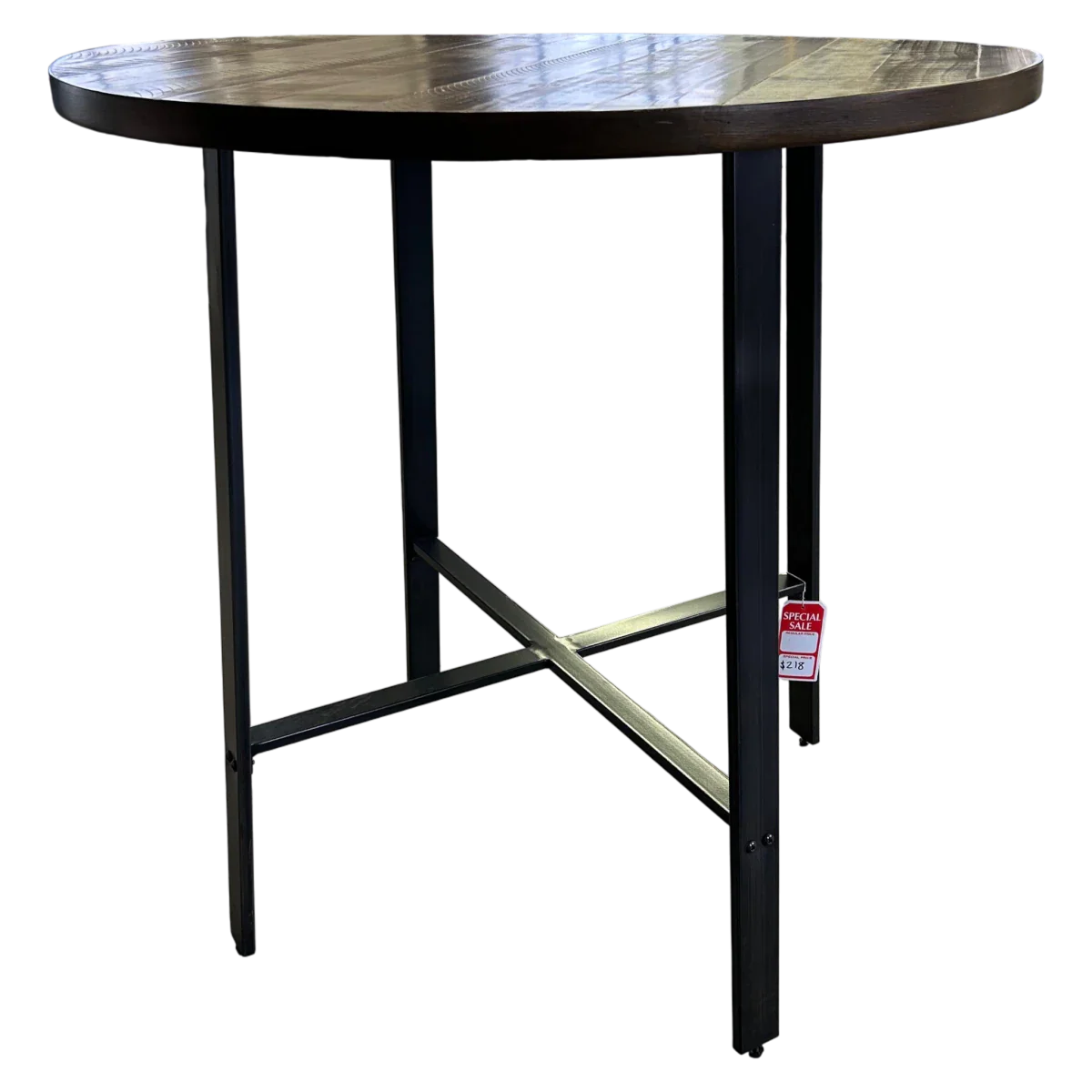 Round Dining Table in Light Brown - Image 2