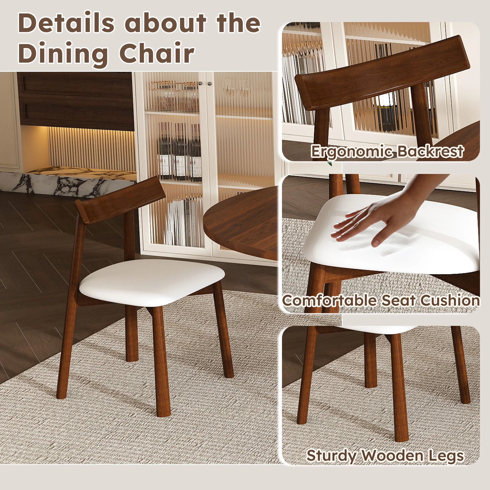 Round Extendable Dining Table Set With Chairs - Image 3