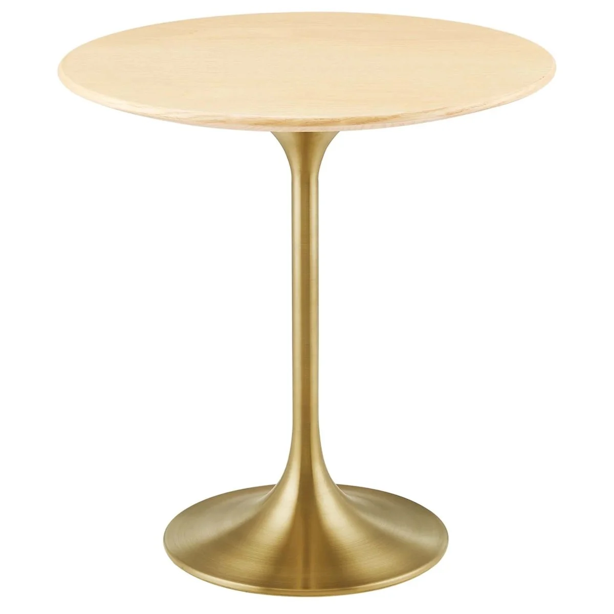 Round High Gloss Side Table with Pedestal Base – 20 Inch - Image 57