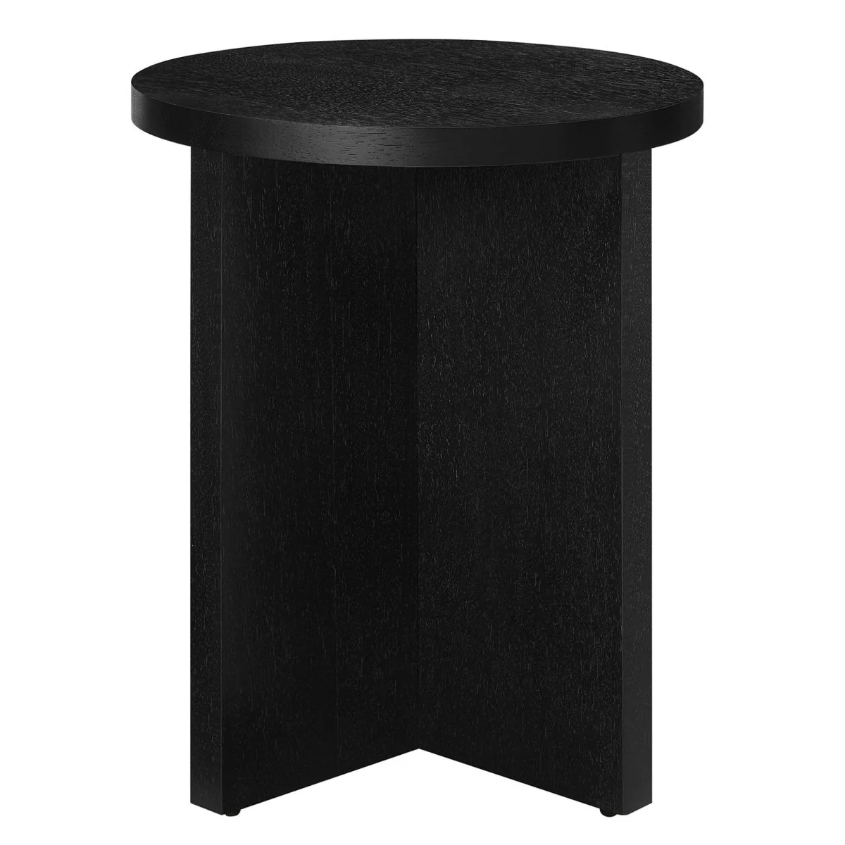Round Mango Wood Side Table with X Base – 16 Inch - Image 9