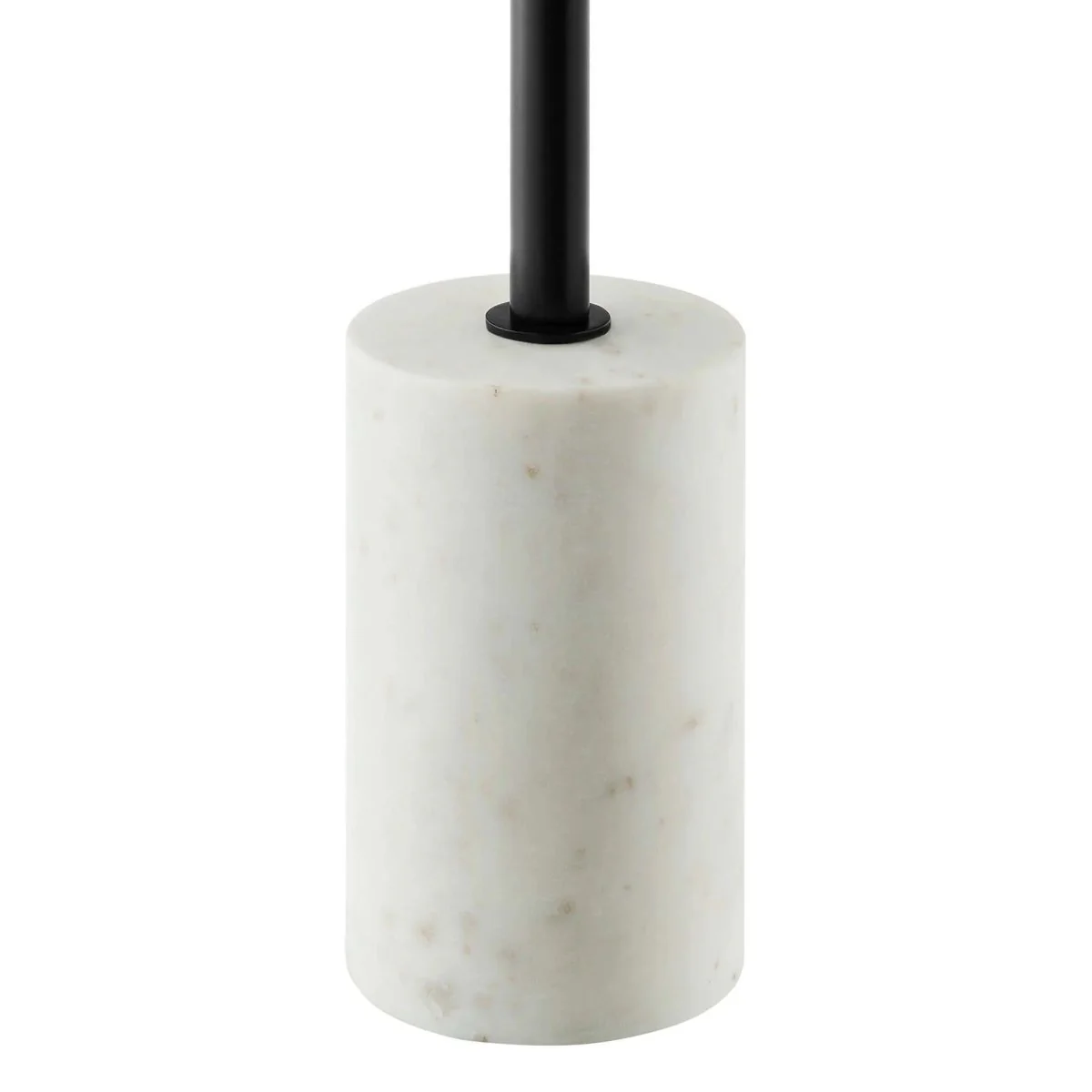 Round Marble Base Side Table with Iron Top – 14 Inch - Image 20