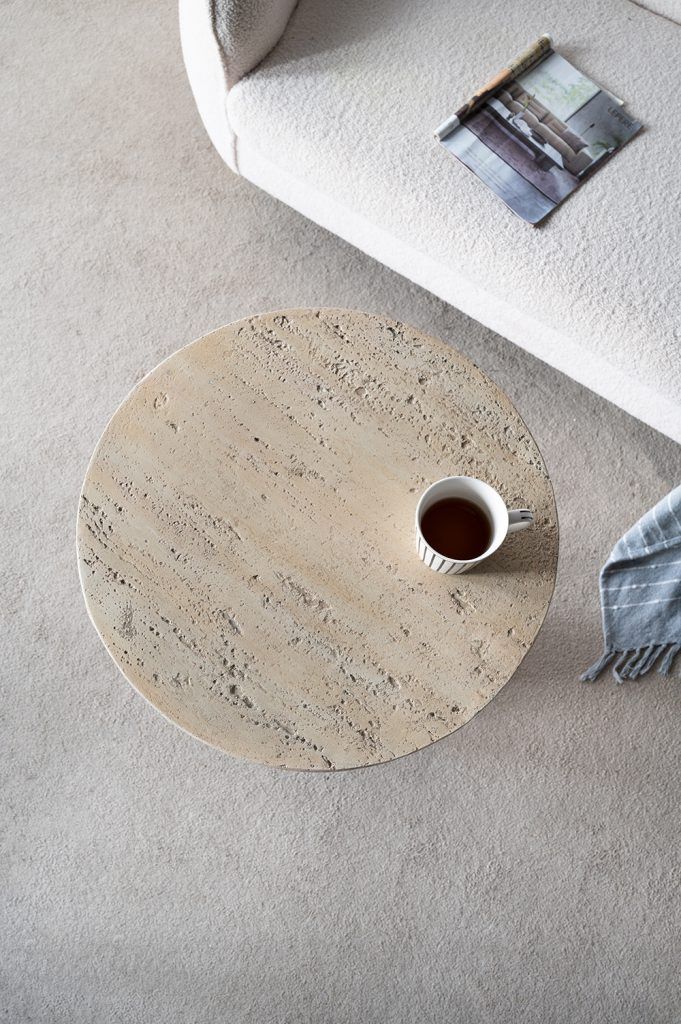 Round Side Table With Pedestal Base - Image 13
