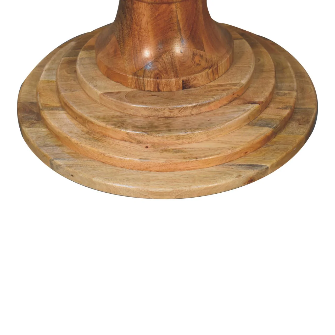 Round Turned Dining Table - Oak - Image 6